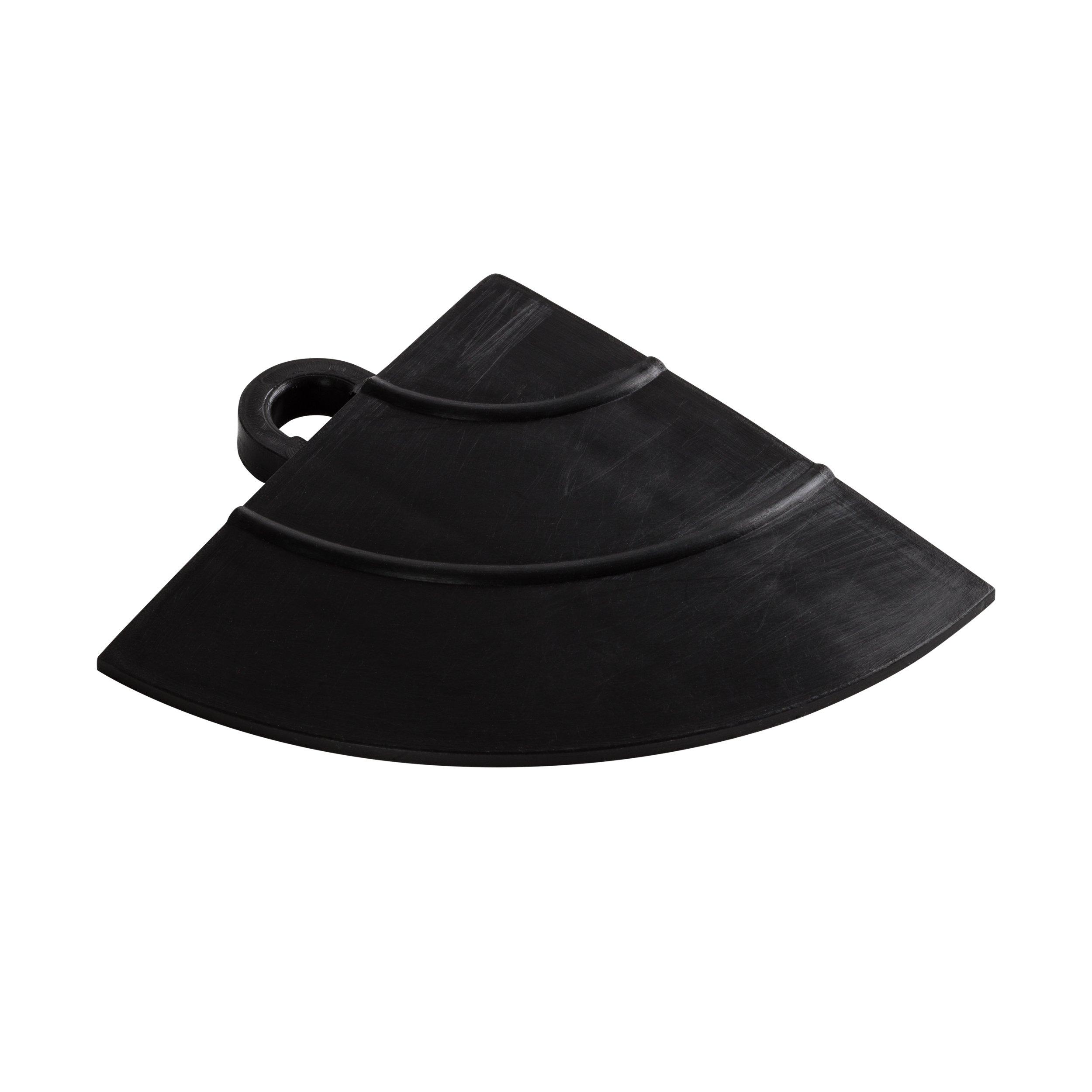 Swisstrax Jet Black Diamondtrax Corner 4 Pack