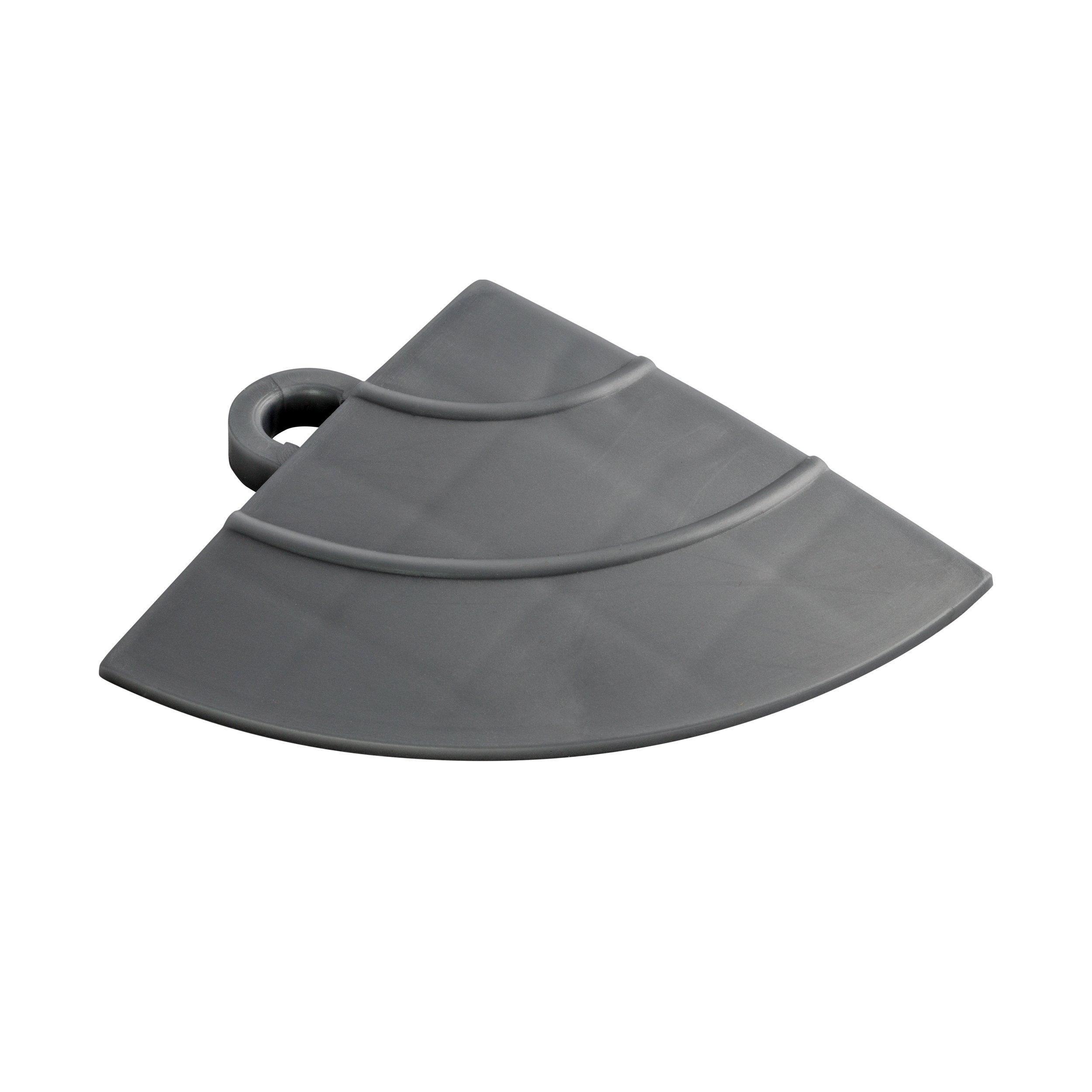 Swisstrax Slate Grey Diamondtrax Corner 4 Pack