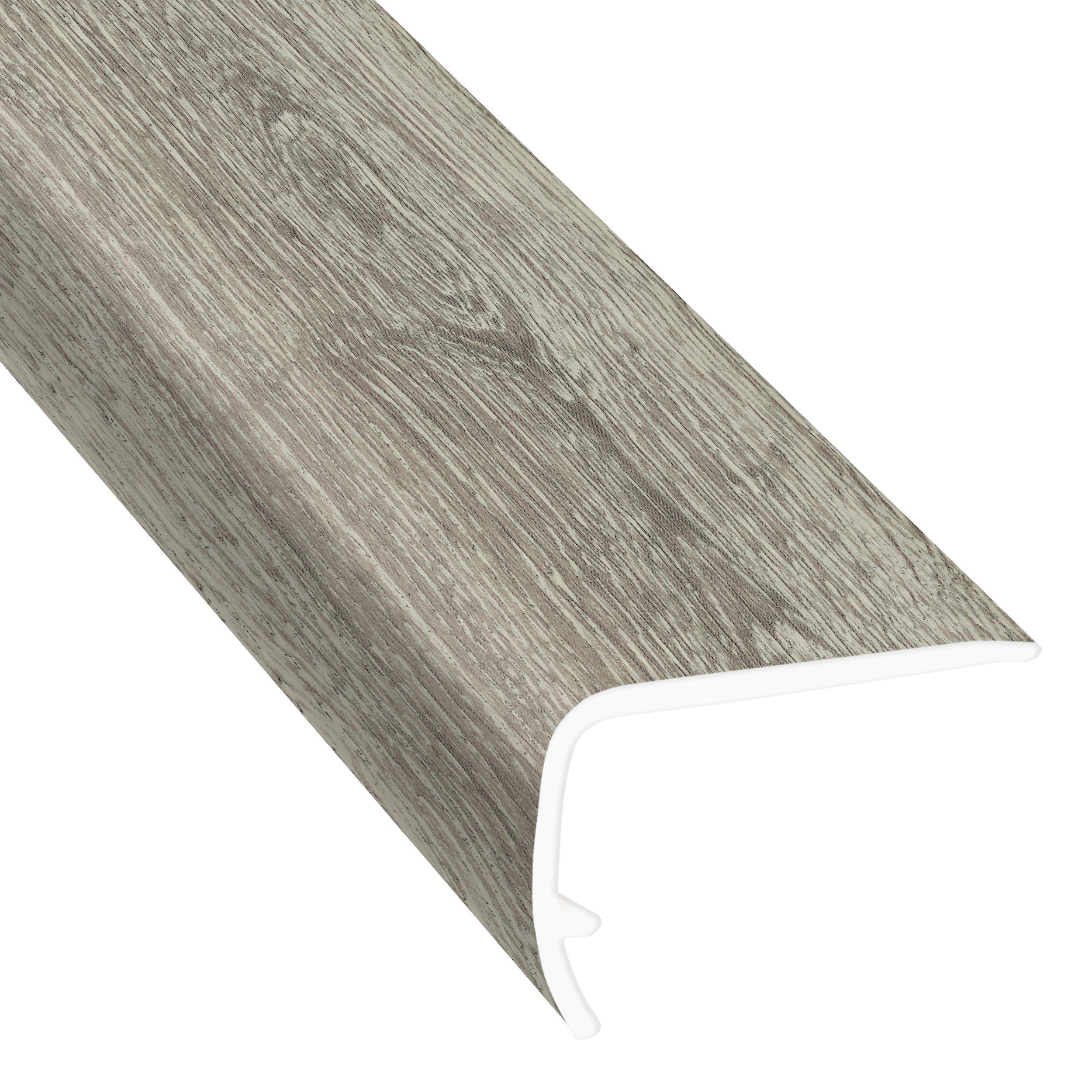 Silver Grey 94in. Vinyl Overlapping Stair Nose
