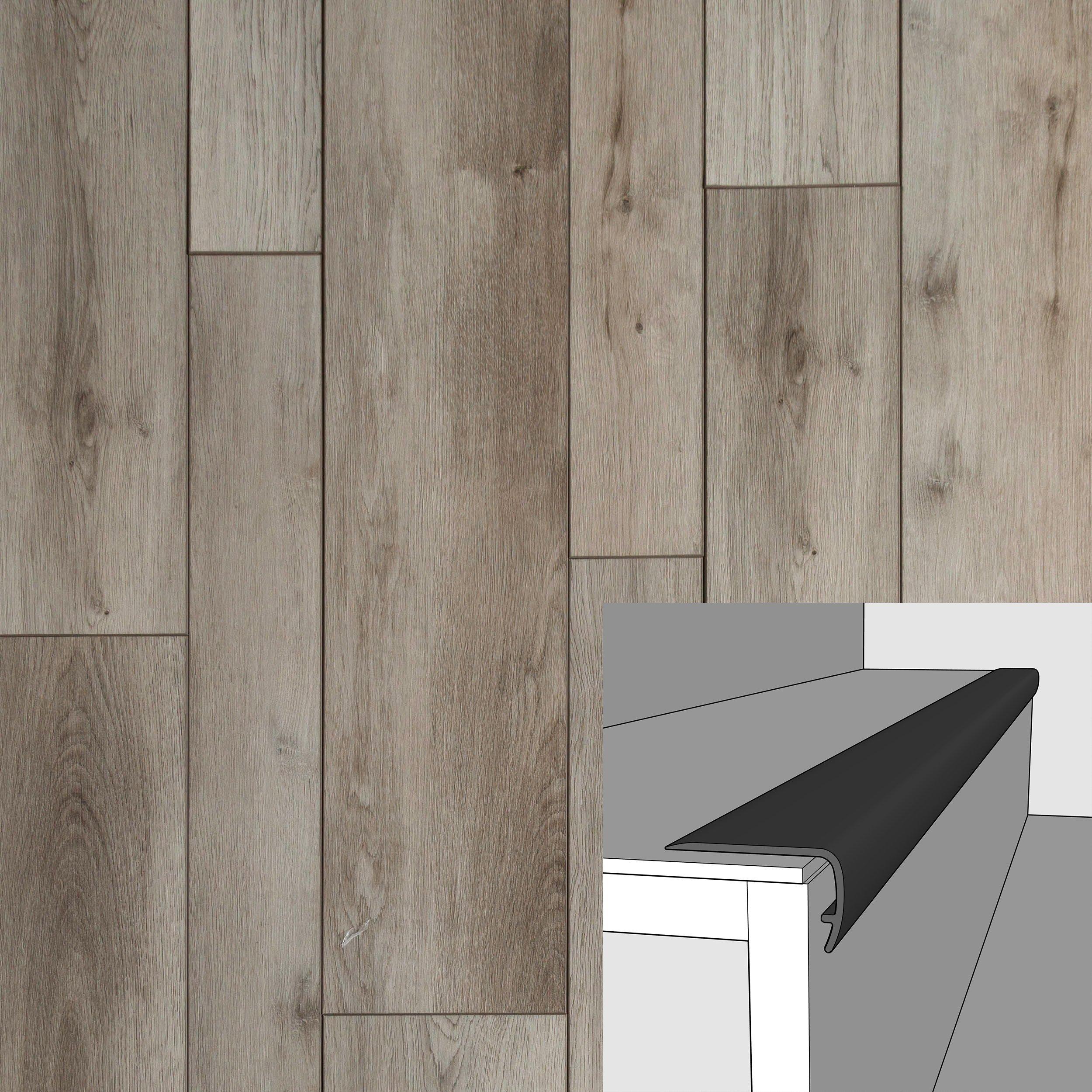Greythorne 94in. Vinyl Overlapping Stair Nose