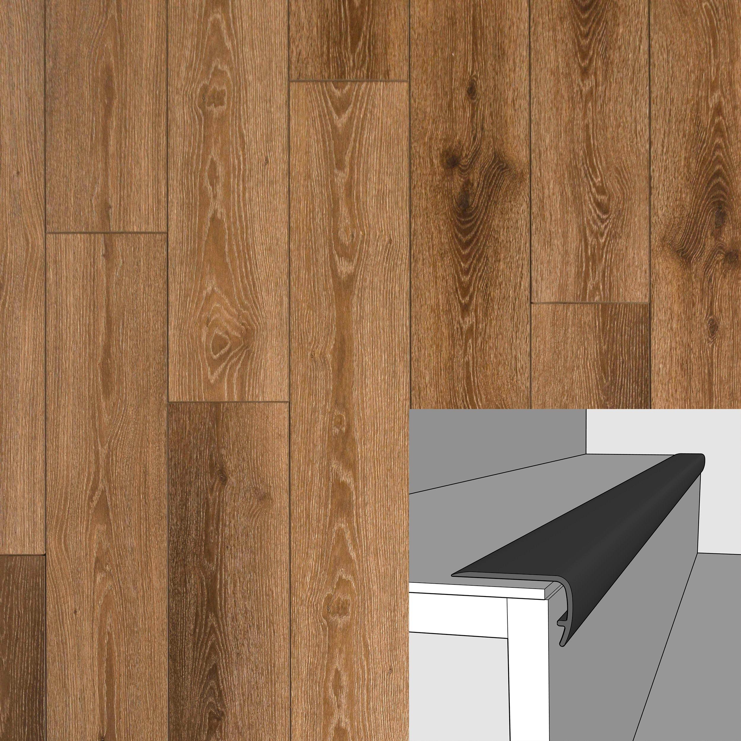 Takoda 94in. Vinyl Overlapping Stair Nose