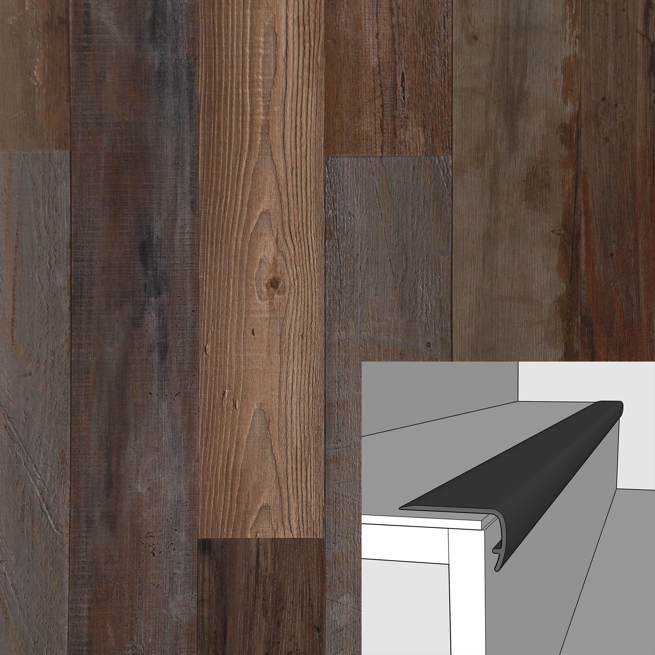 River Mill 94in. Vinyl Overlapping Stair Nose