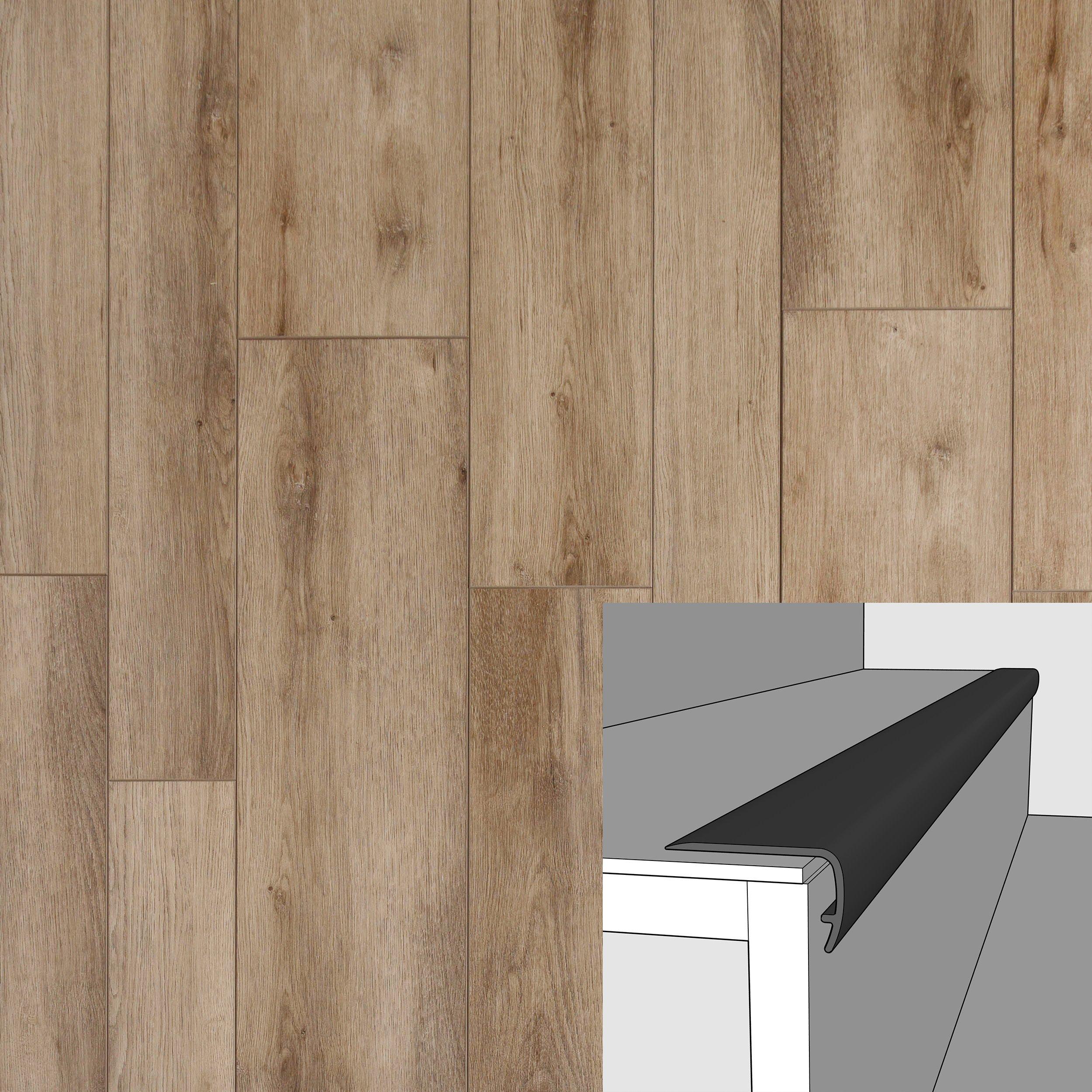 Devonshire 94in. Vinyl Overlapping Stair Nose