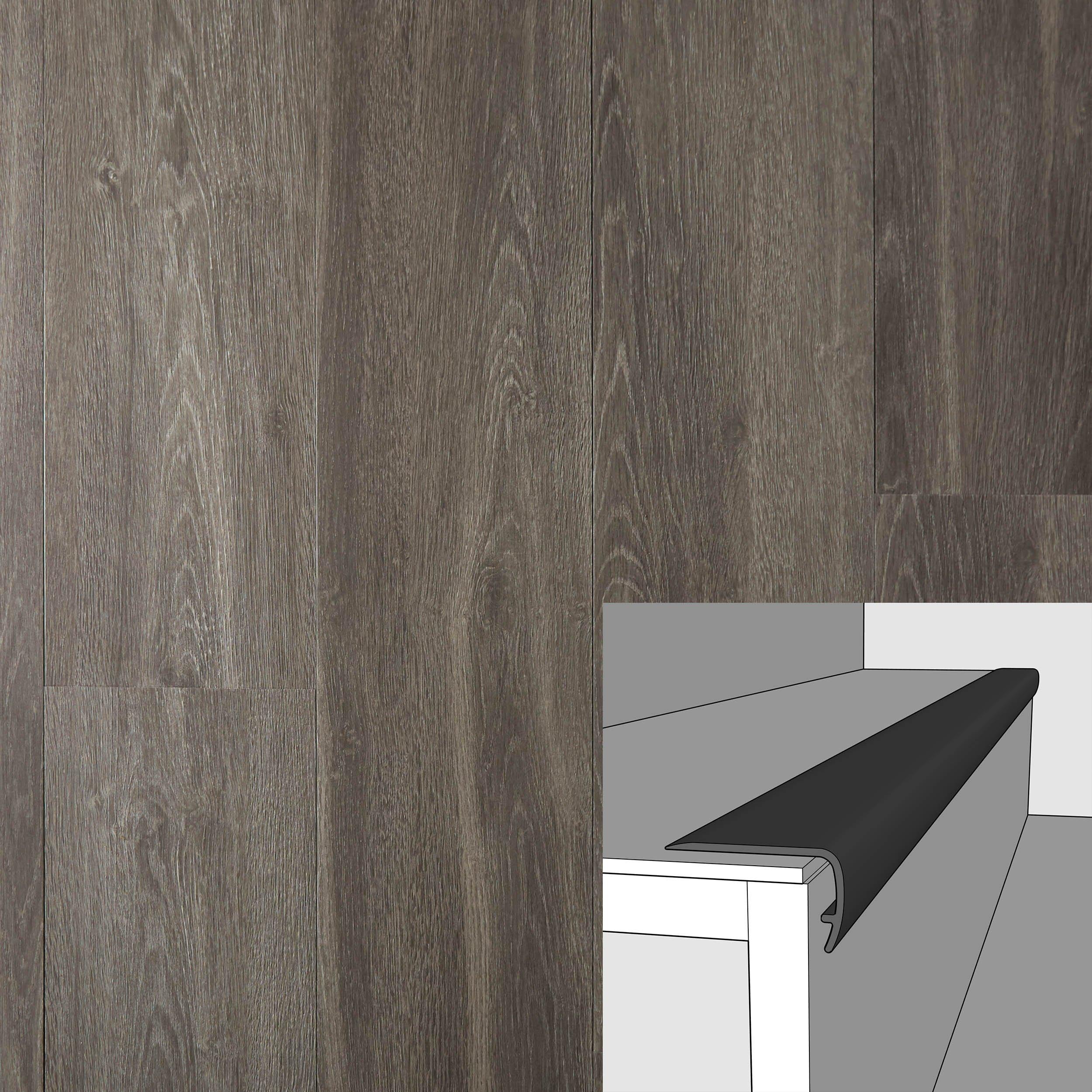 Flagstone 94in. Vinyl Overlapping Stair Nose