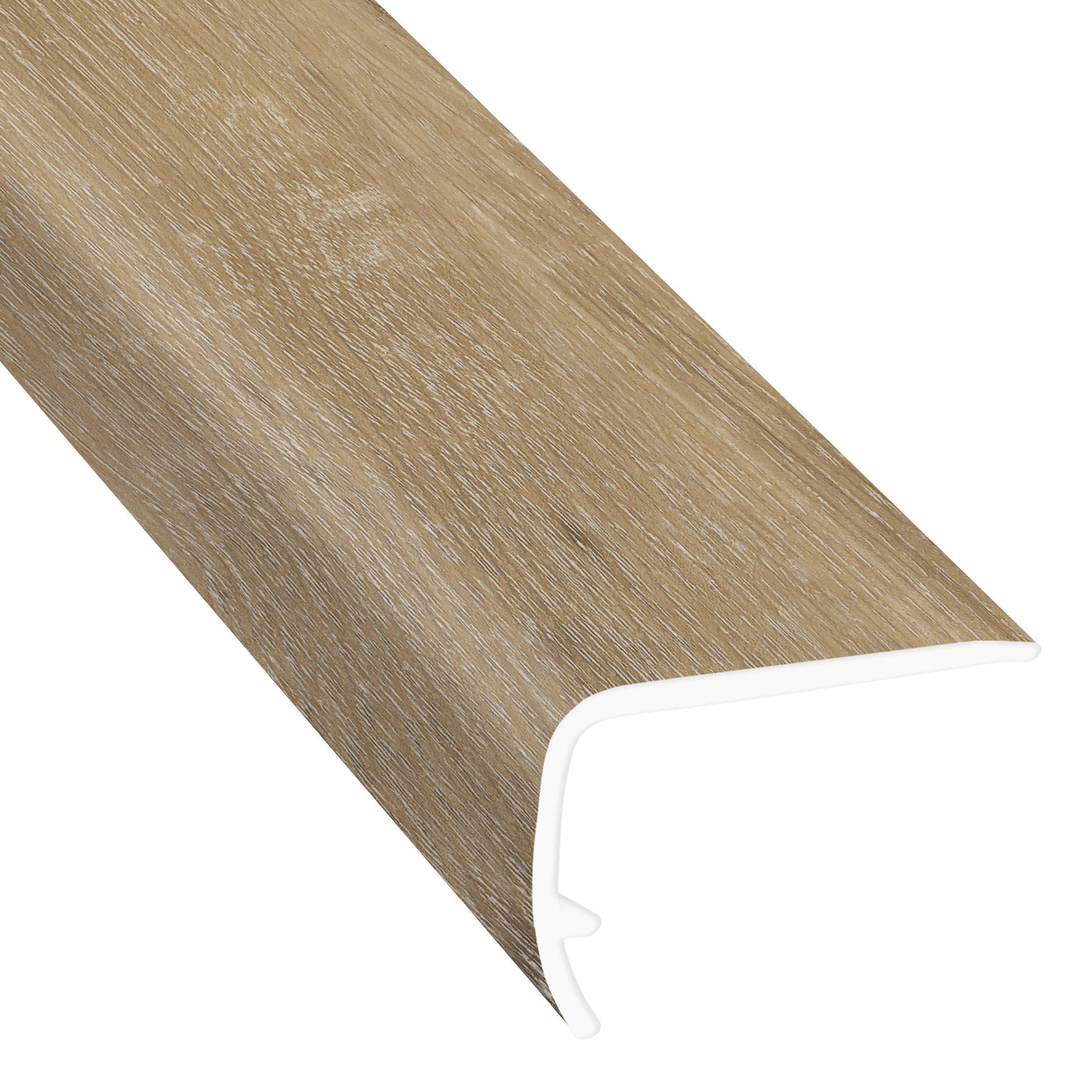 Deerfield Hickory 94in. Vinyl Overlapping Stair Nose