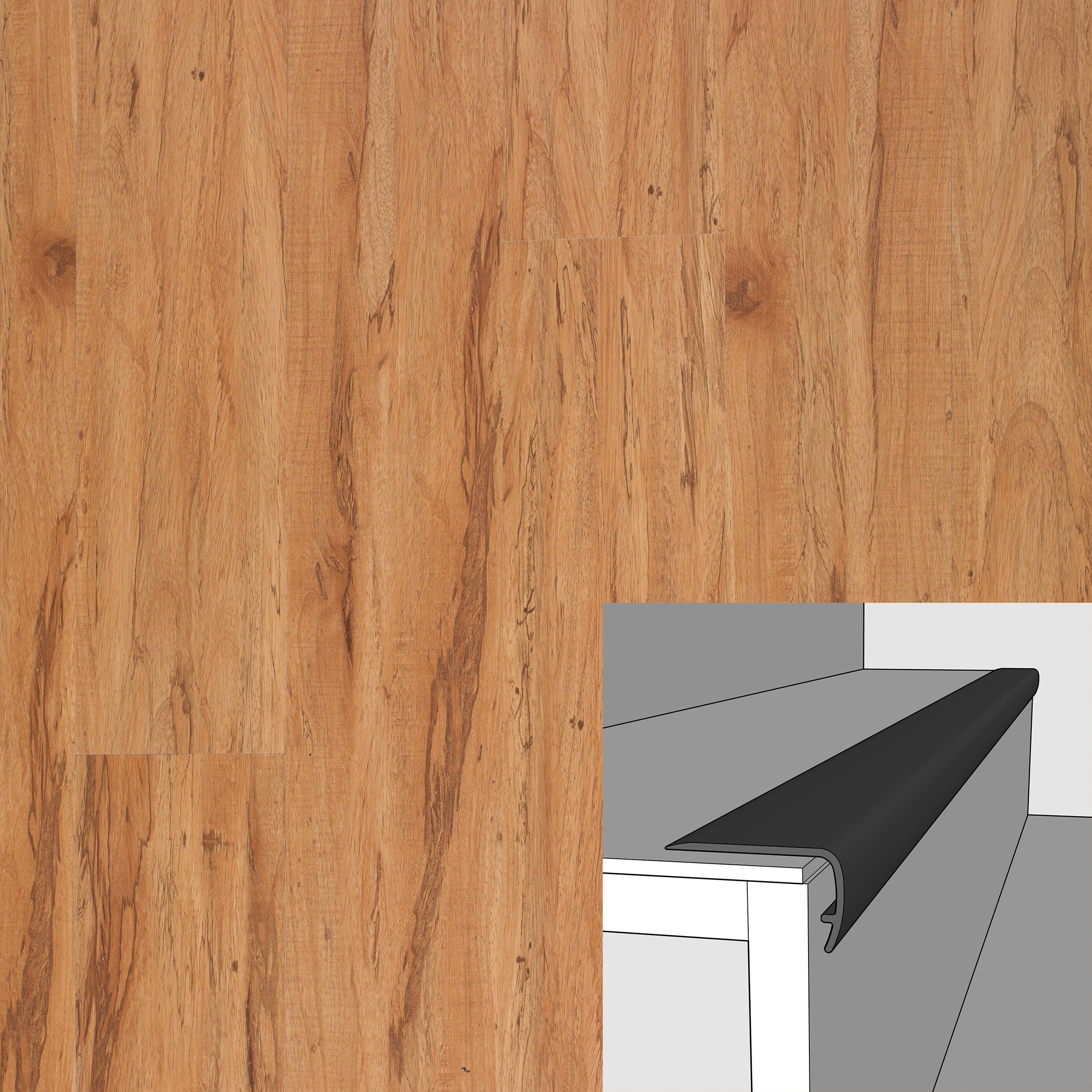 Moderna American Cypress 94in. Vinyl Overlapping Stair Nose