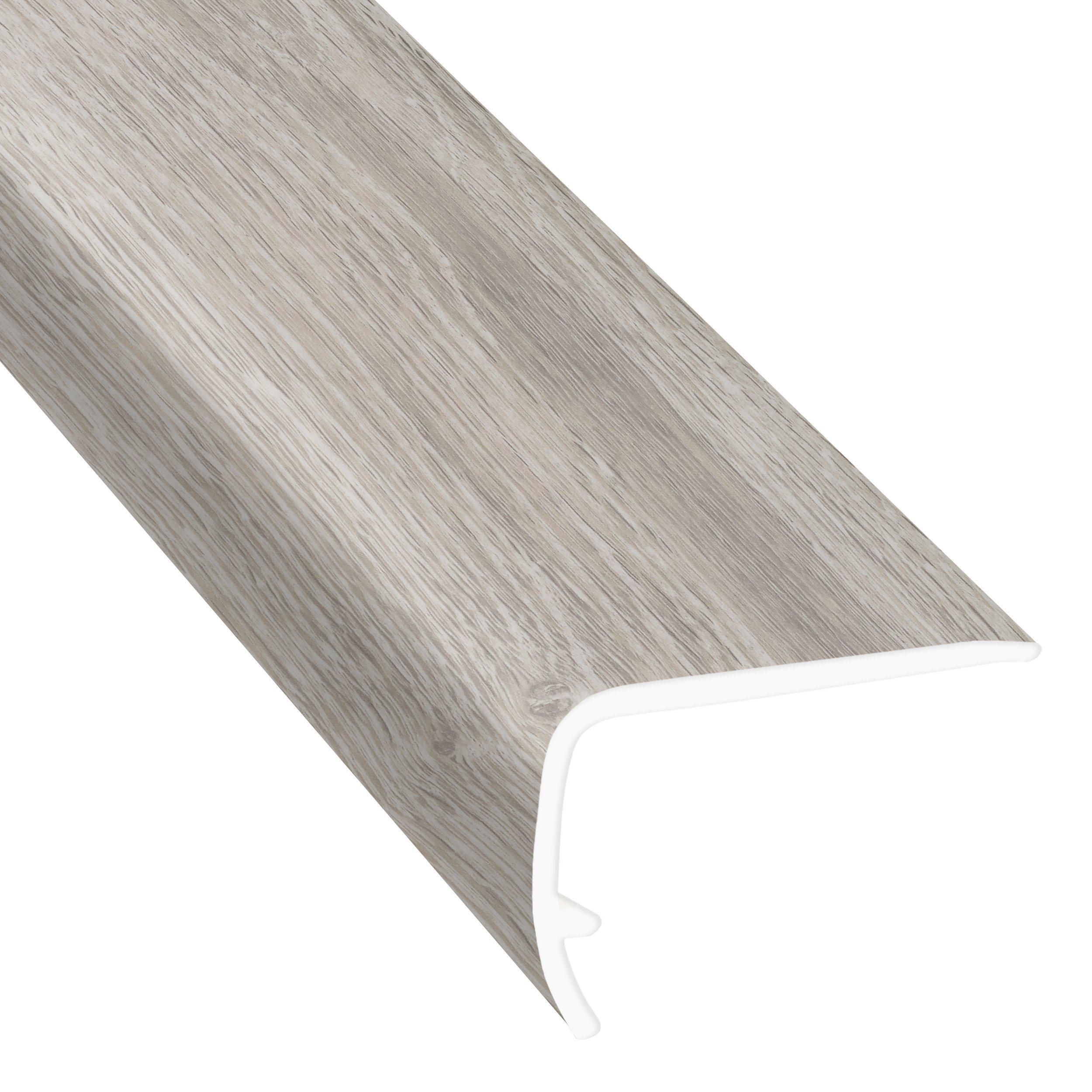 Highland White 94in. Vinyl Overlapping Stair Nose