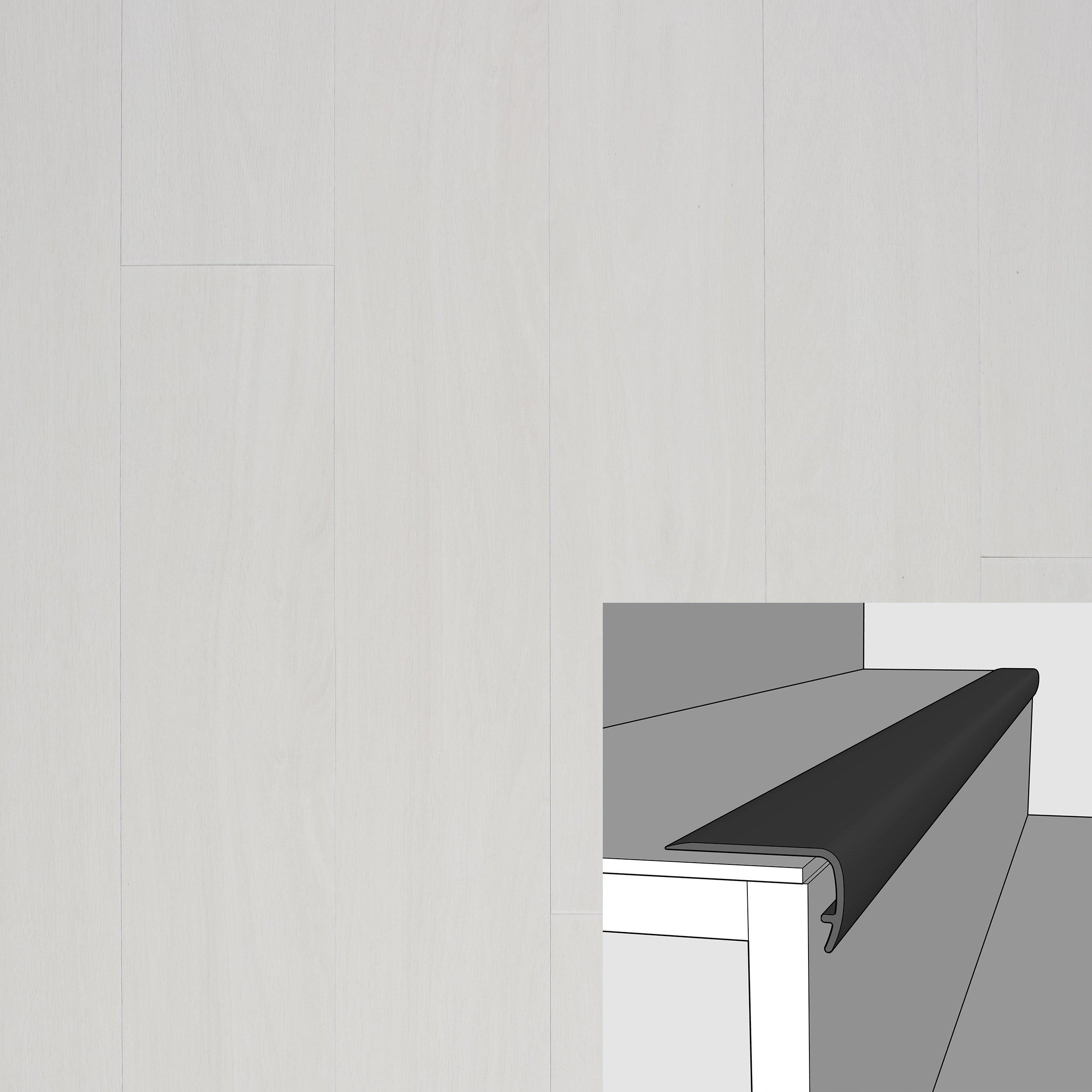 Weiss 94in. Vinyl Overlapping Stair Nose
