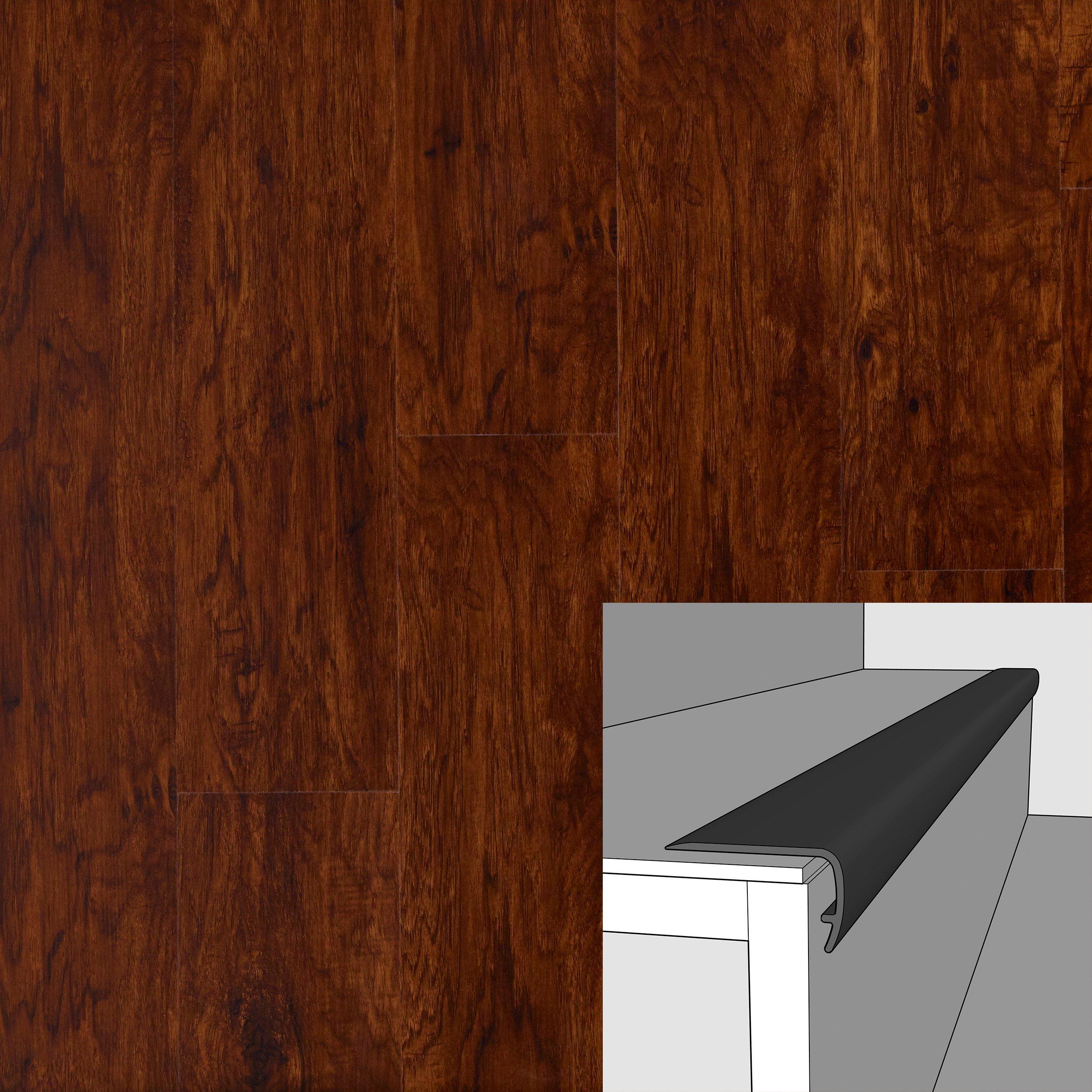 Timber View Hickory 94in. Vinyl Overlapping Stair Nose