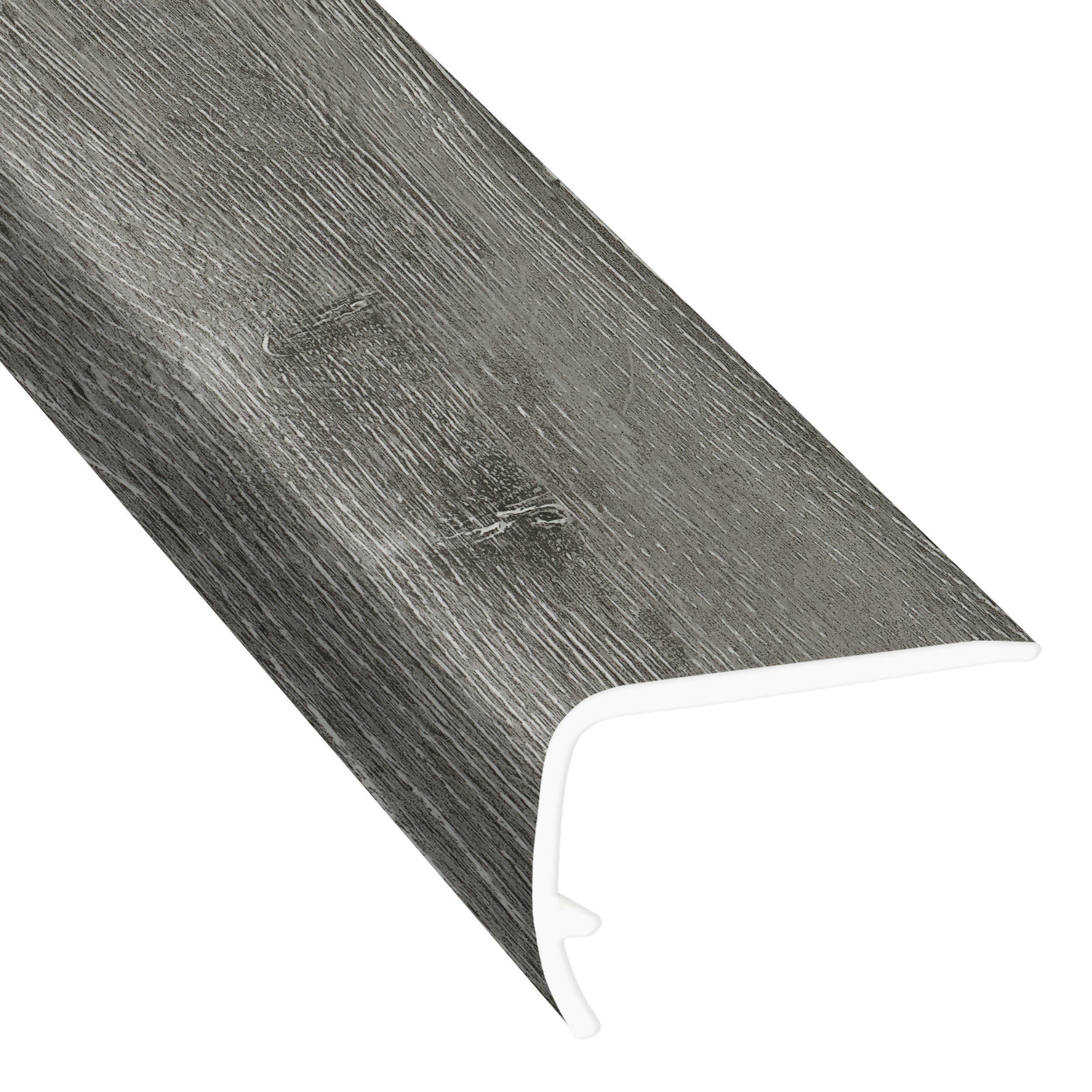 Manatee Grey Ceruse 94in. Vinyl Overlapping Stair Nose