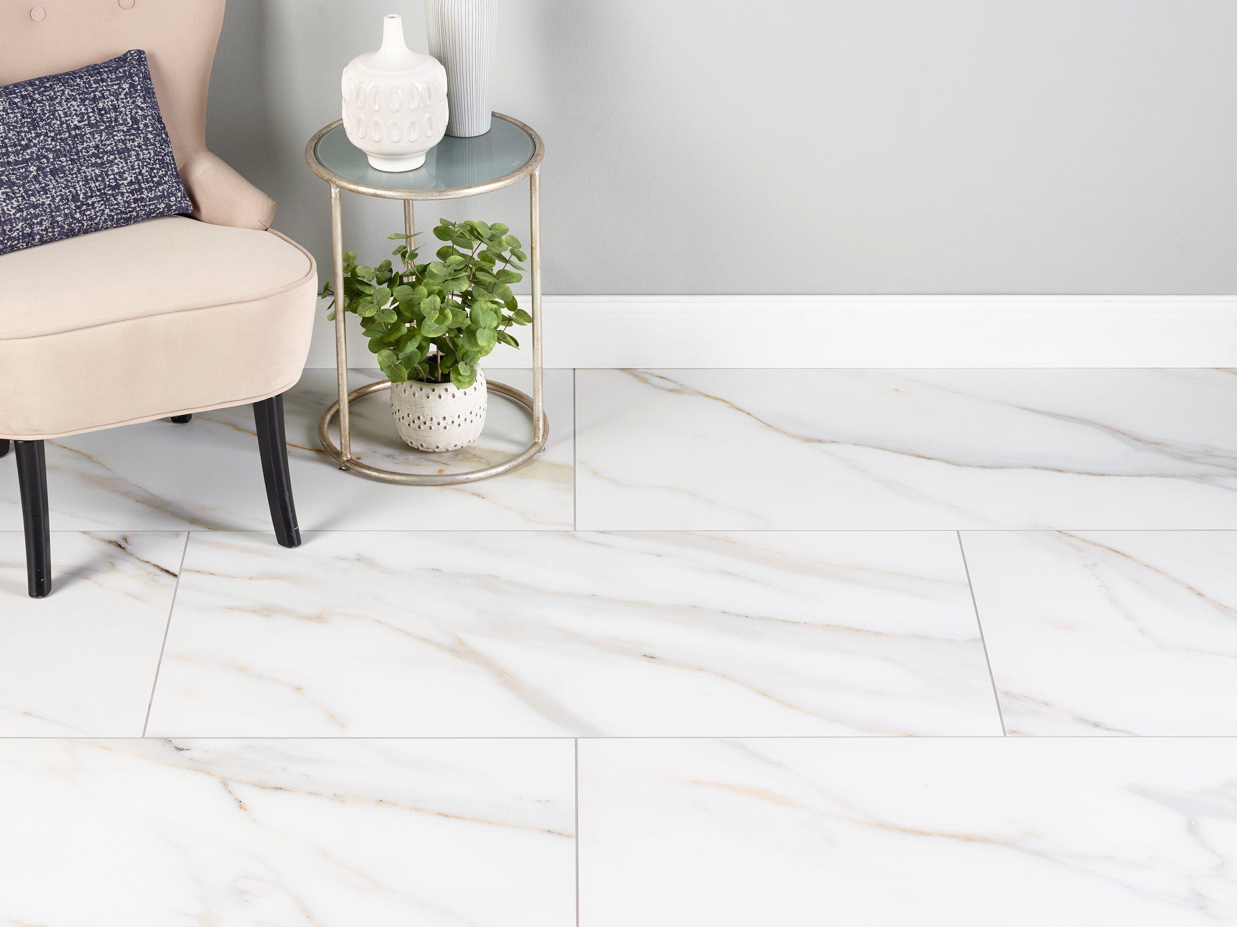 Leida Bianco Antimicrobial Porcelain Tile Floor and Decor