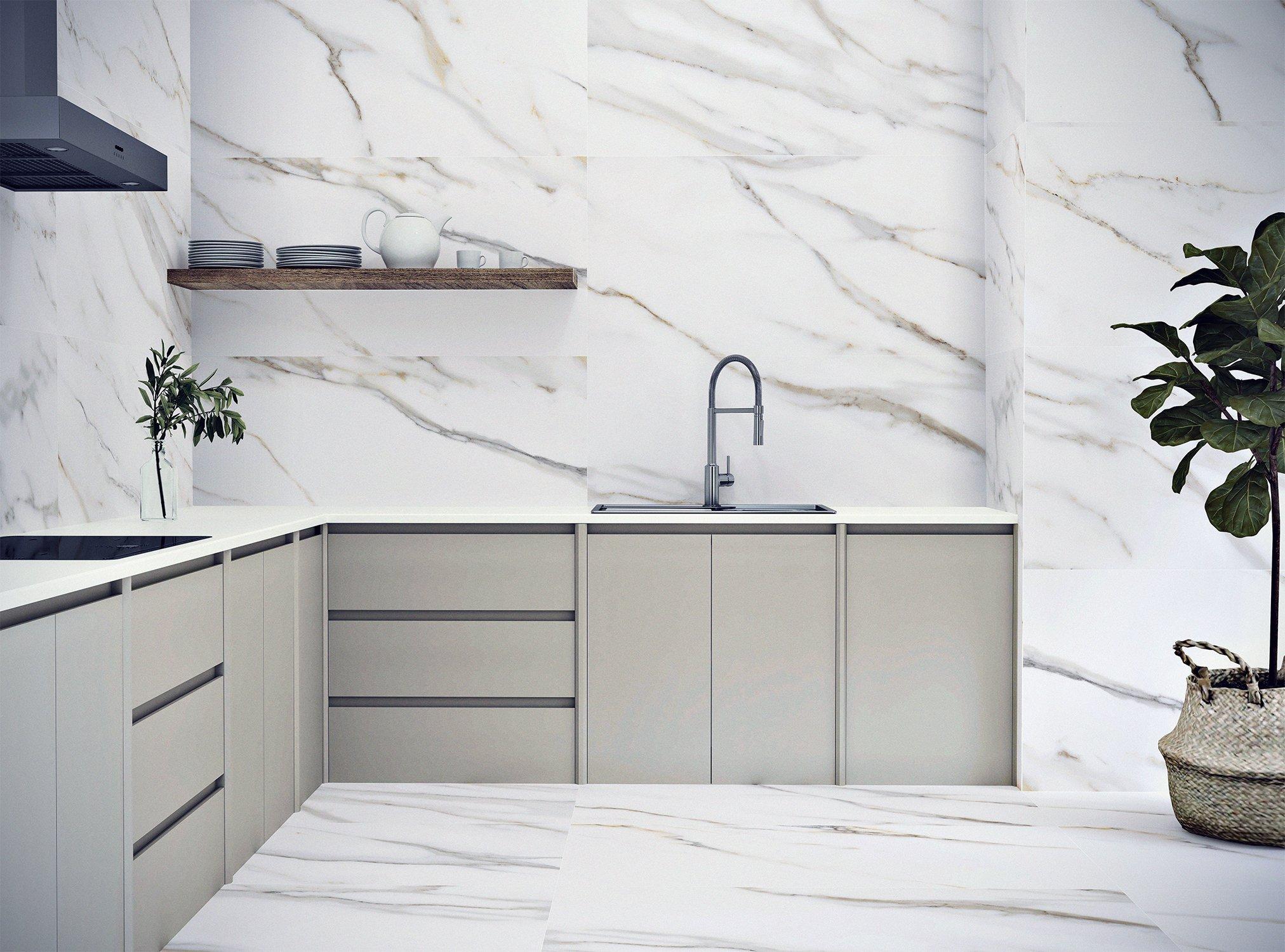 Leida Bianco Antimicrobial Porcelain Tile Floor and Decor