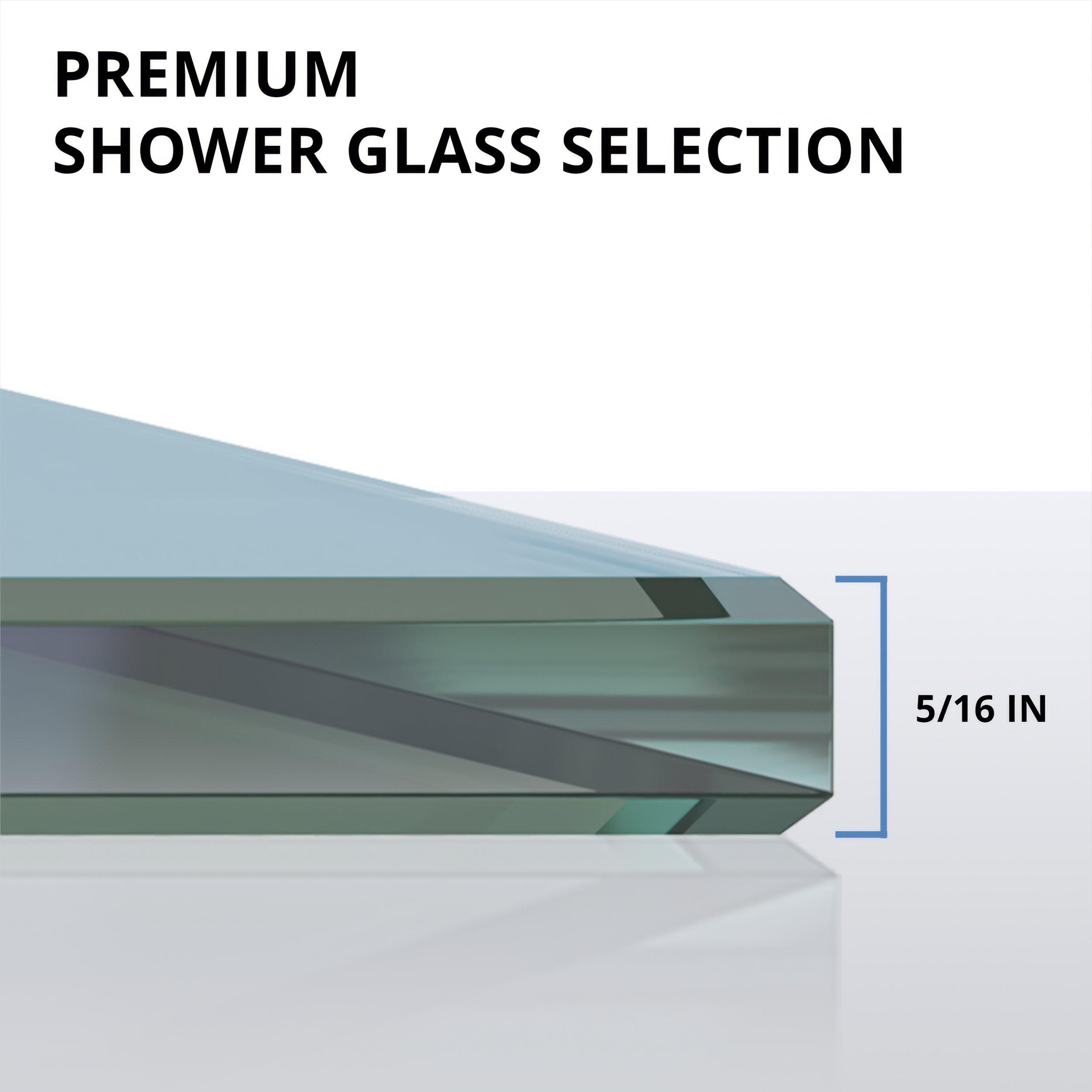 Encore Chrome Semi-Frameless Bypass Shower Door | Floor and Decor