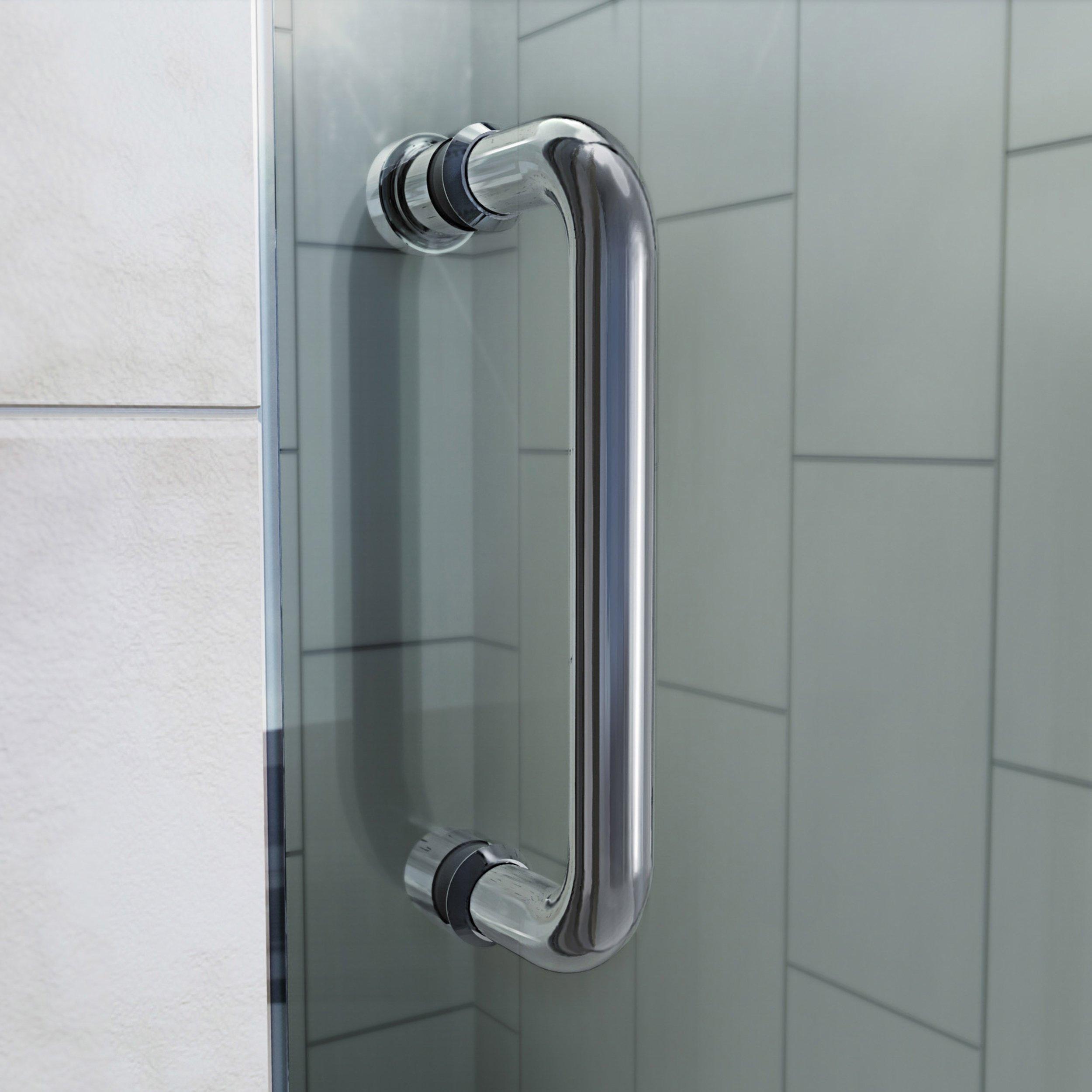 Flex Chrome Semi-Framless Pivot Shower Door