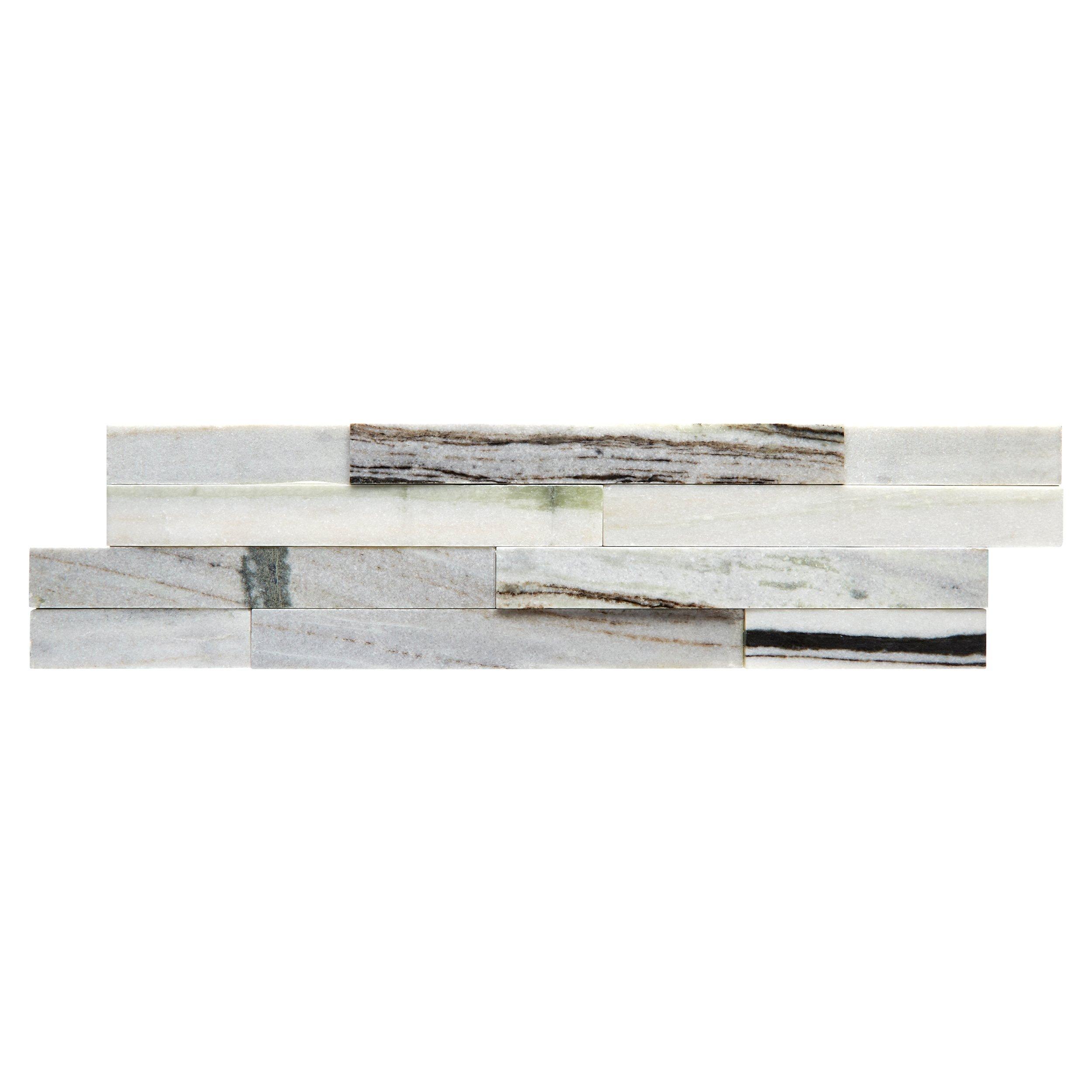 Alaska White Marble Ledger Panel