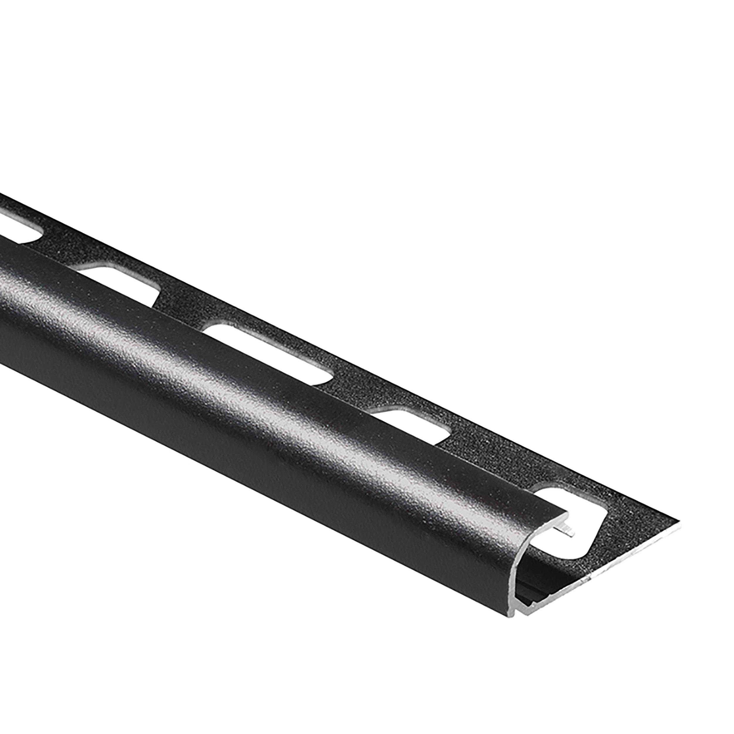 Schluter Rondec  3/8in. x 10ft. Aluminum Matte Black
