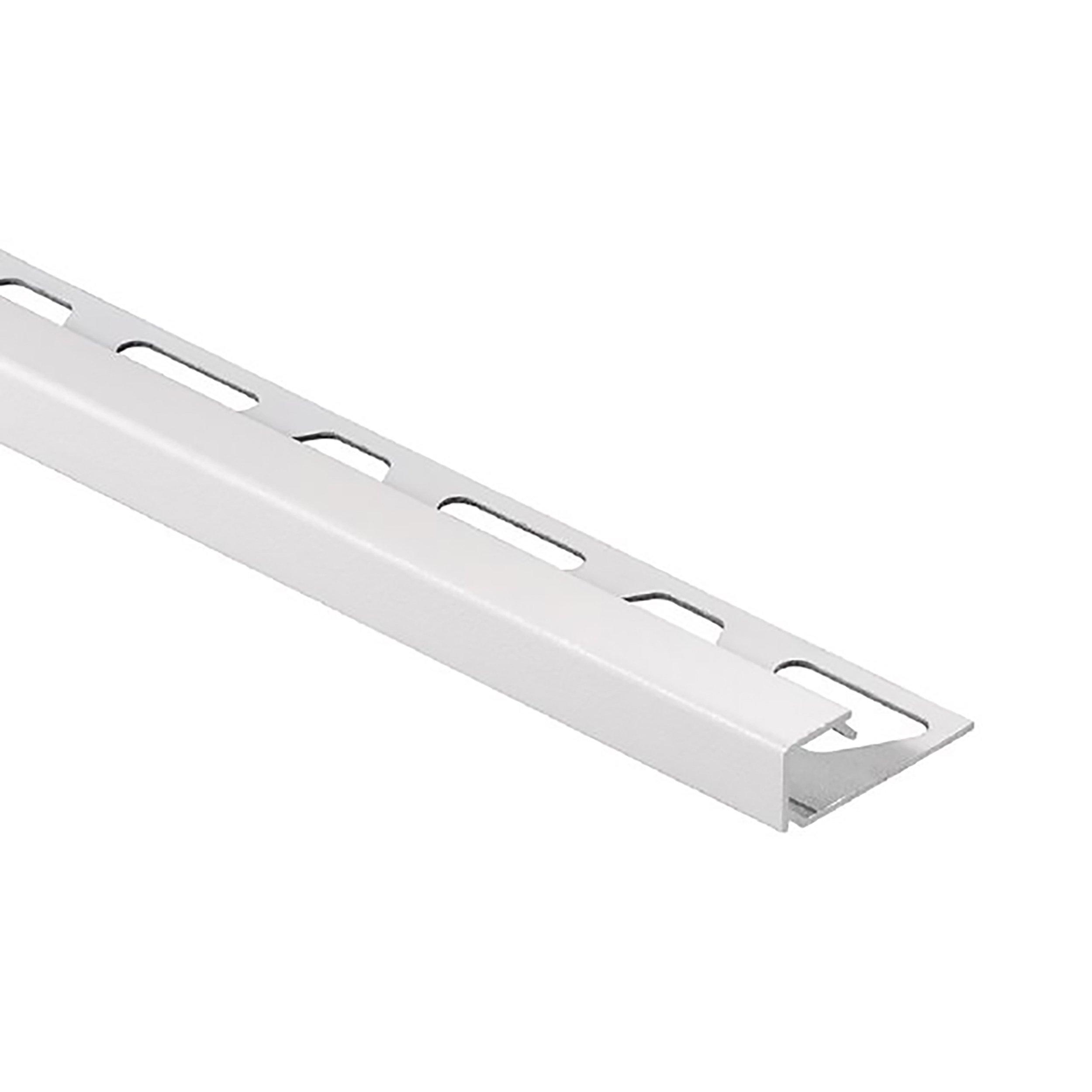 Schluter Quadec  3/8in. x 10ft. Aluminum Matte White