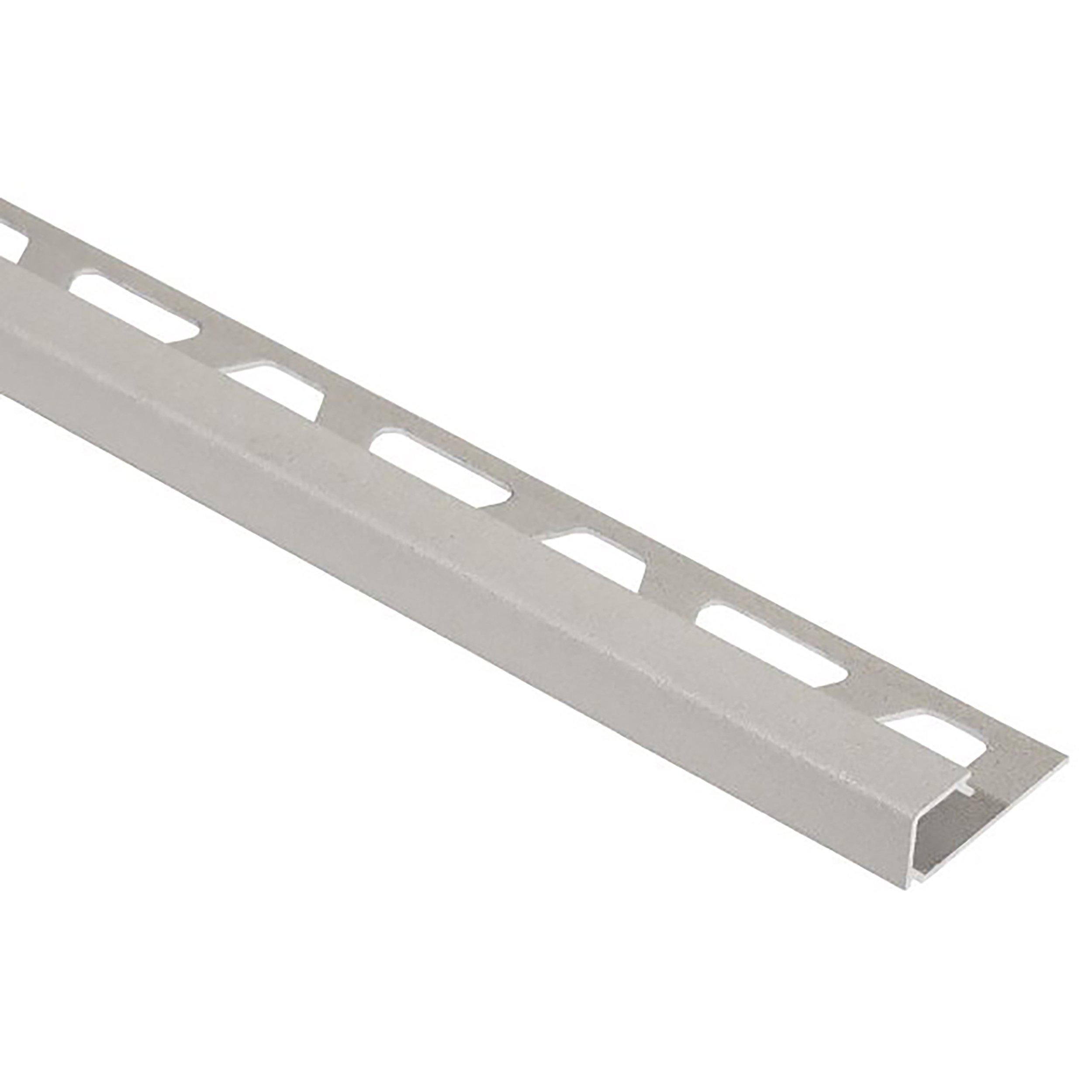 Schluter Quadec  1/2in. x 10ft. Aluminum Greige