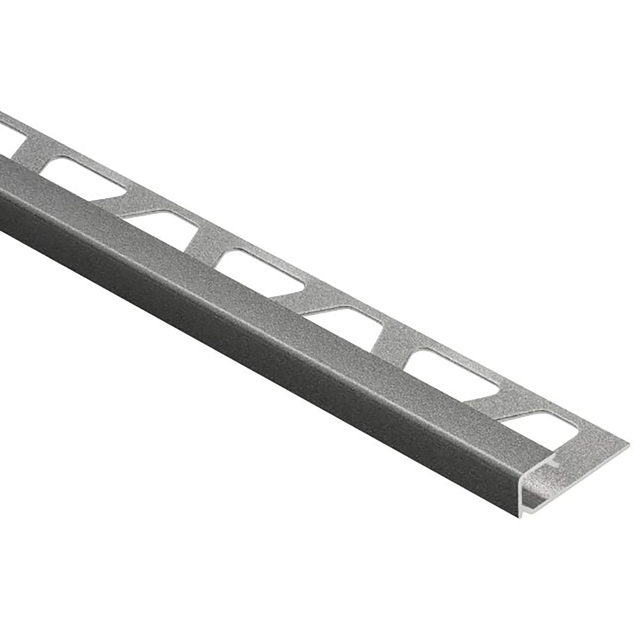 Schluter Quadec  1/2in. x 10ft. Aluminum Pewter