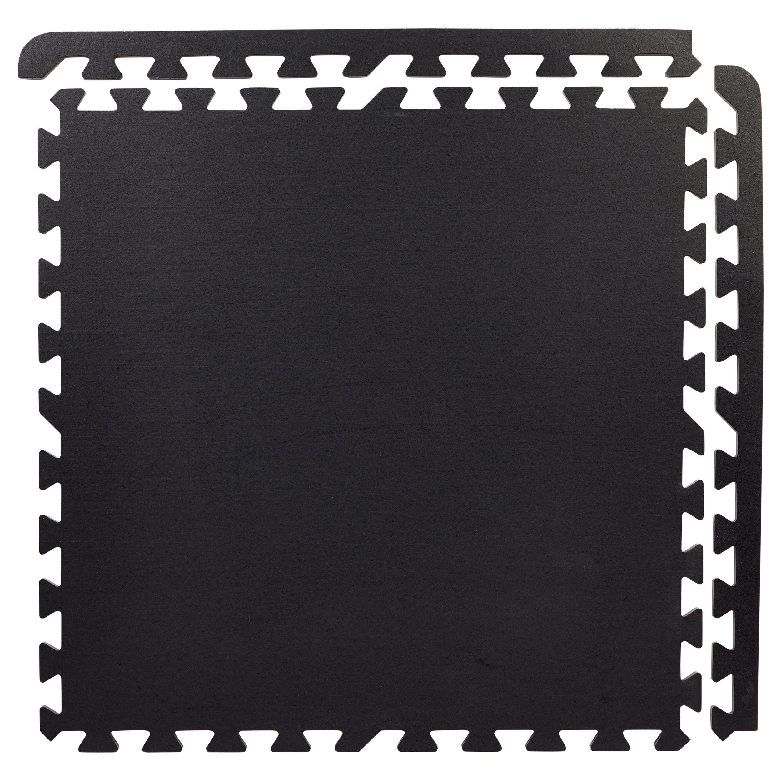 Black Gym Tiles - 4pk.