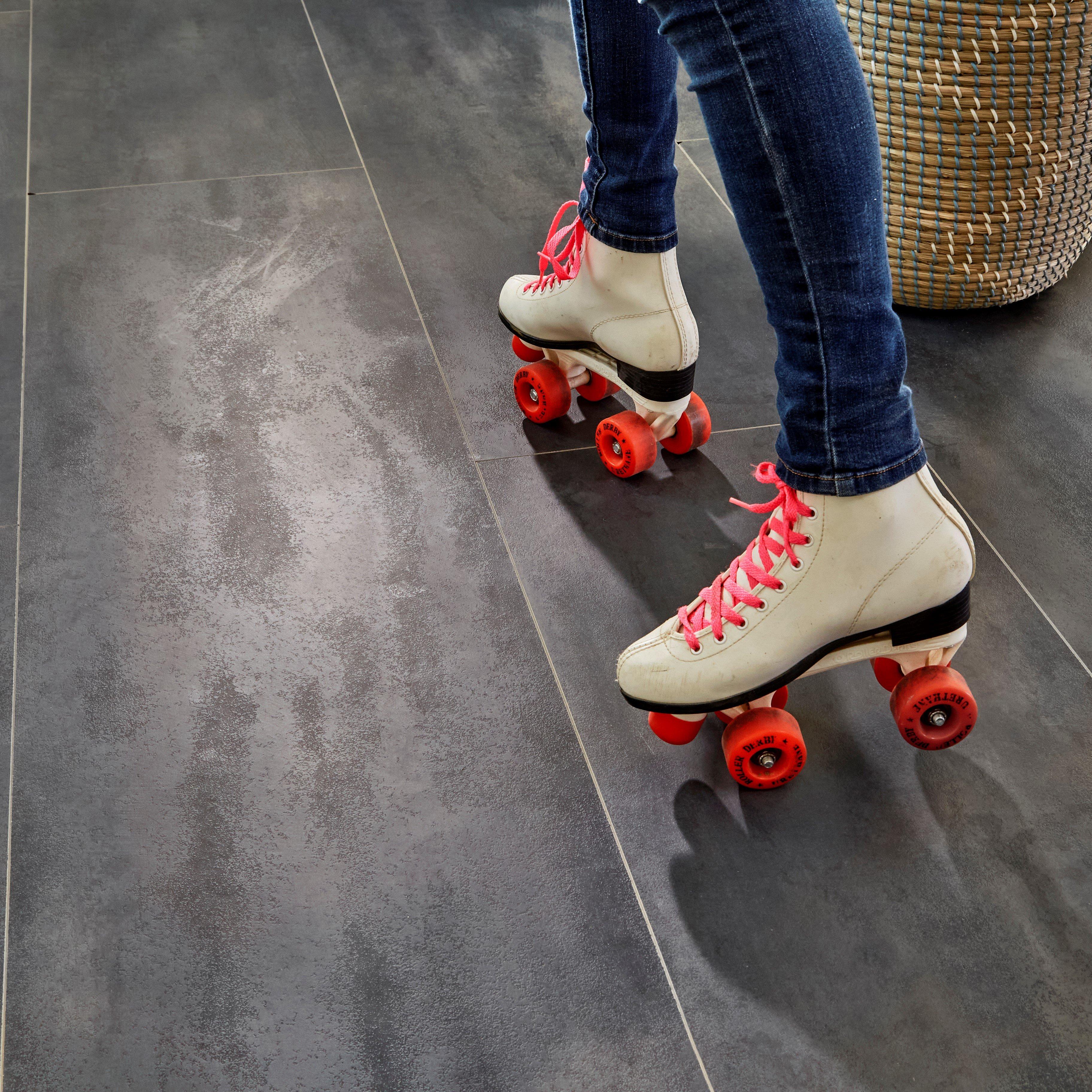 Carbon Ash Hybrid Resilient Flooring