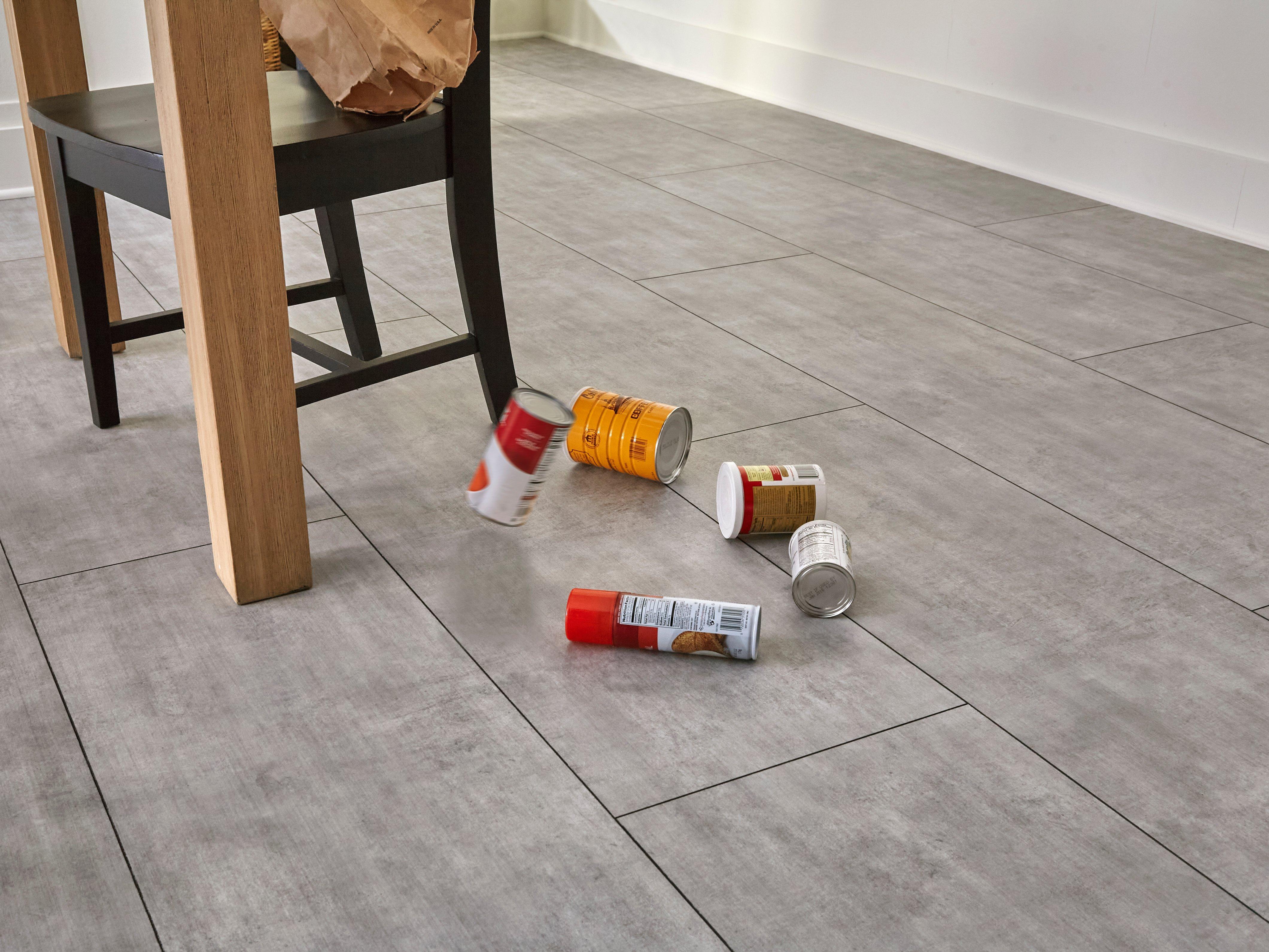 Calypso Gray Hybrid Resilient Flooring