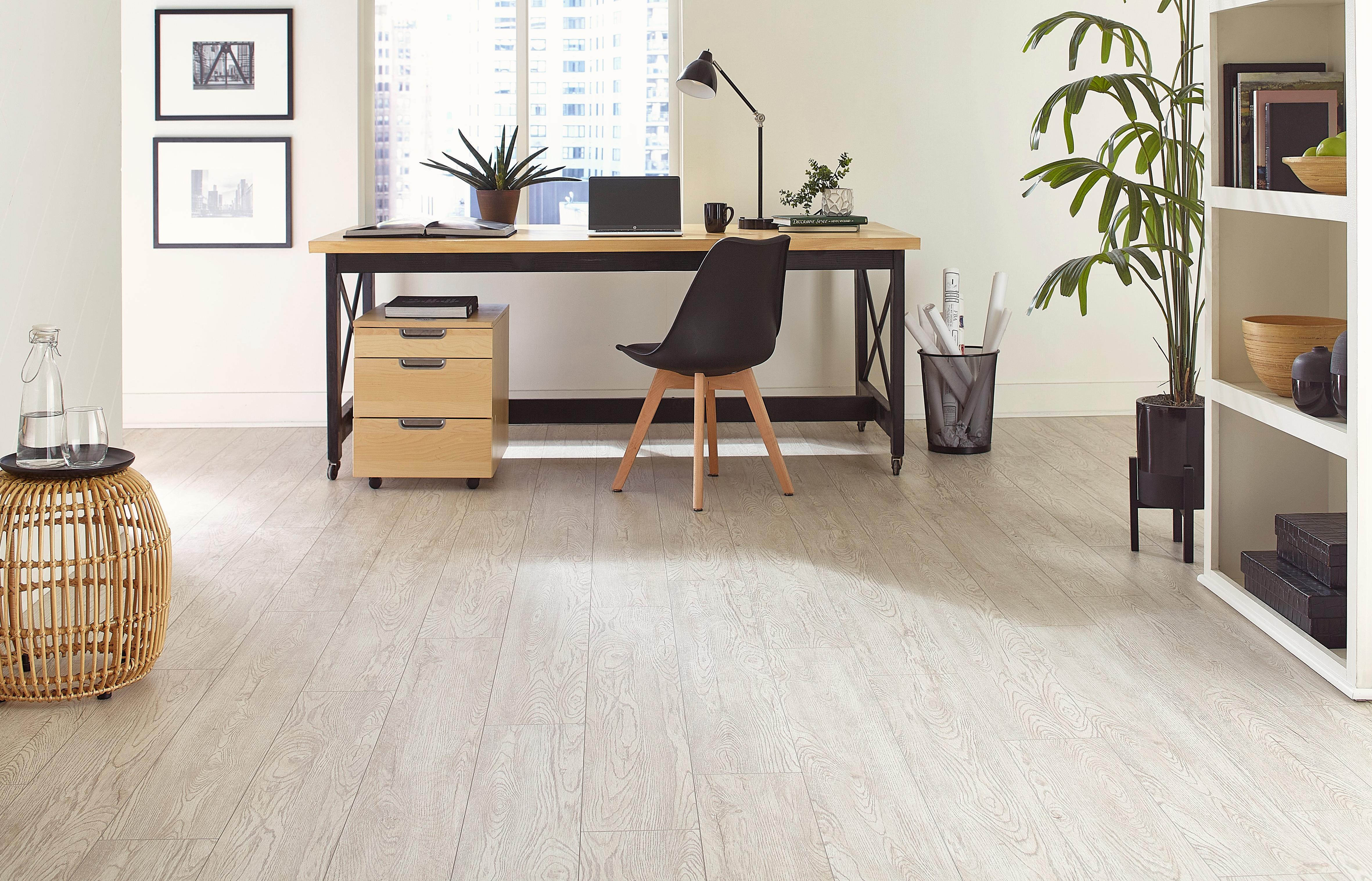 Office with OptiMax Eco-Resilient flooring with Techtanium Plus protection.