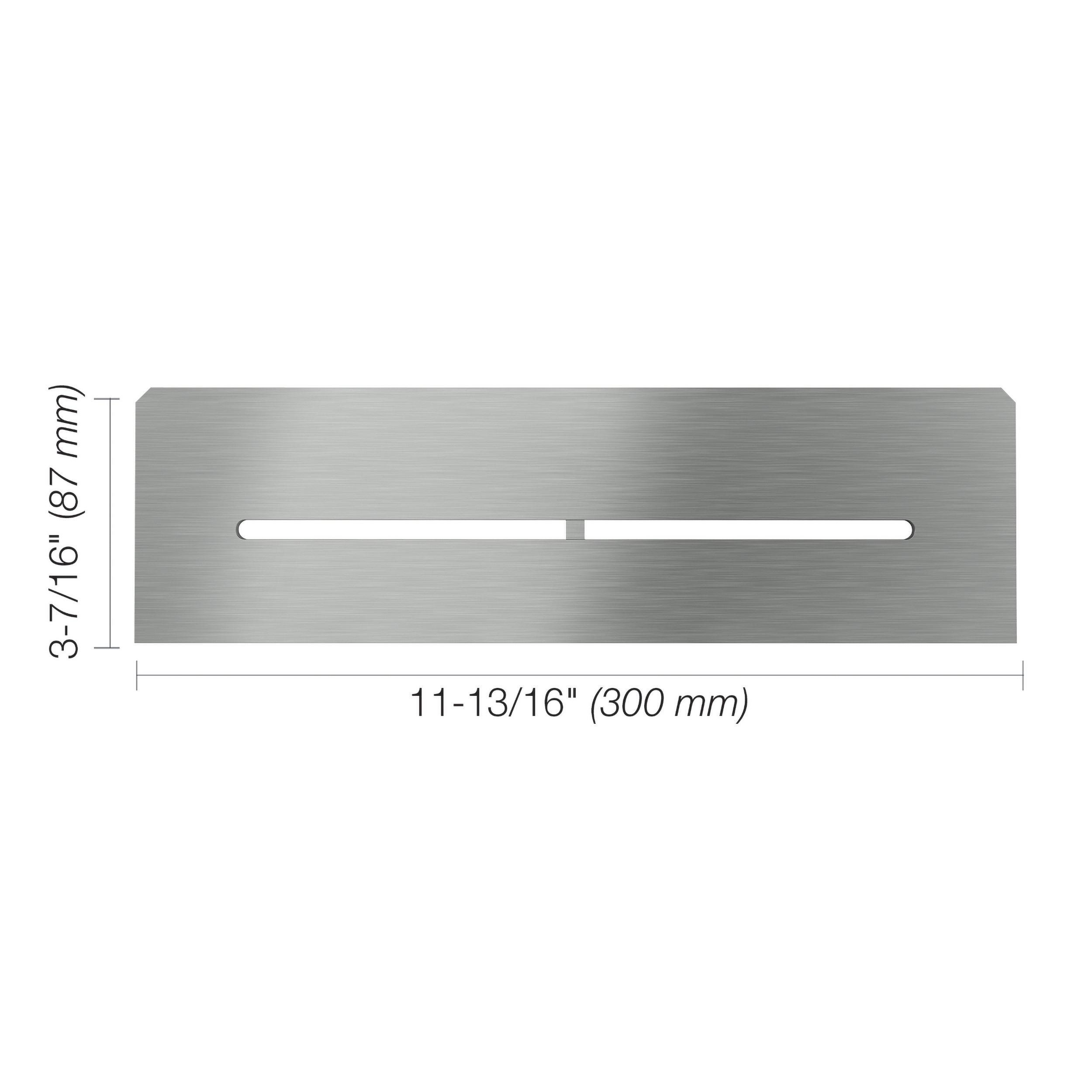 Schluter Shelf Rectangular Niche Pure Brush Stainless Steel