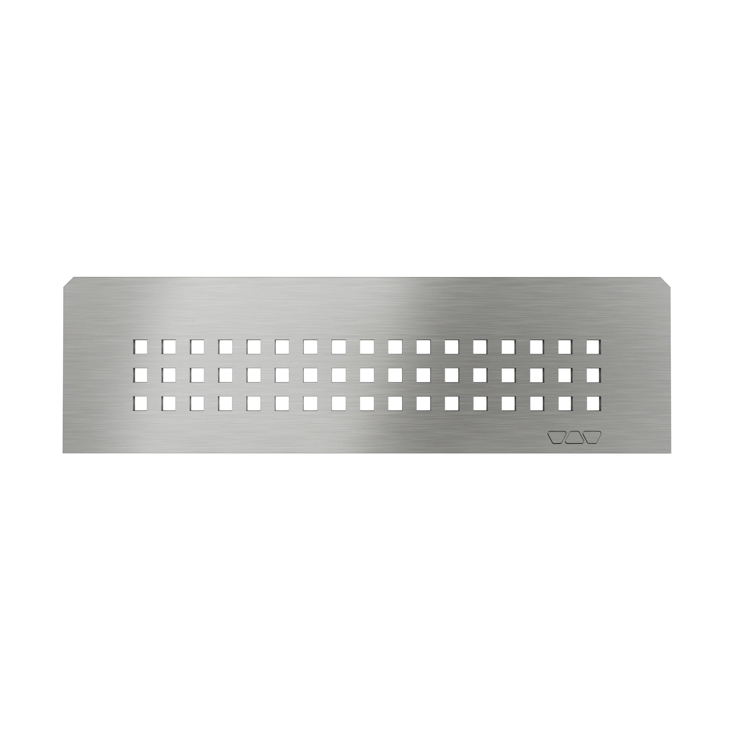 Schluter Shelf Rectangular Niche Square Brush Stainless Steel