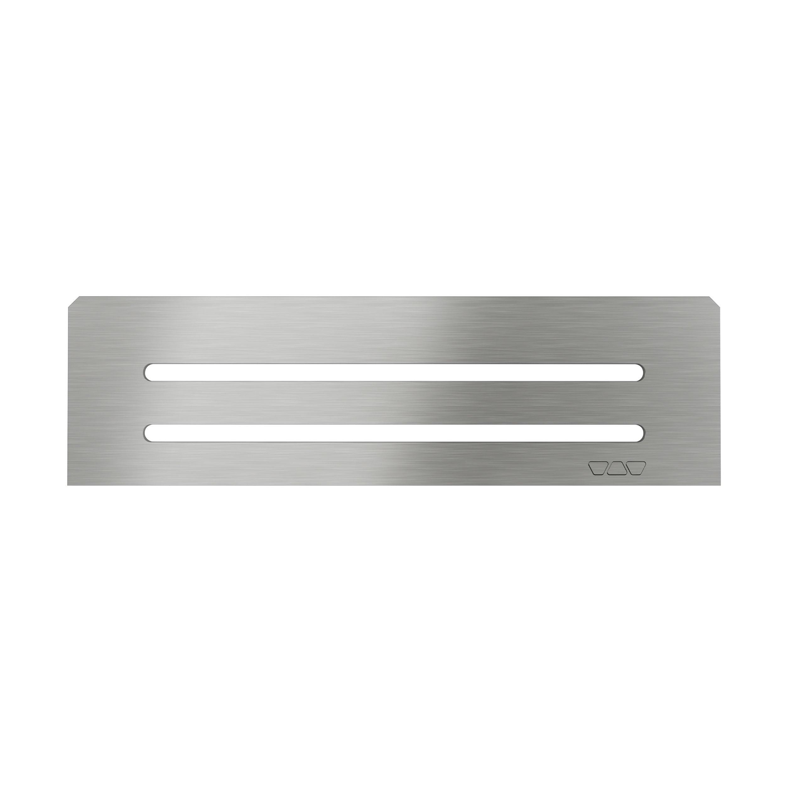 Schluter Shelf Rectangular Niche Wave Brush Stainless Steel