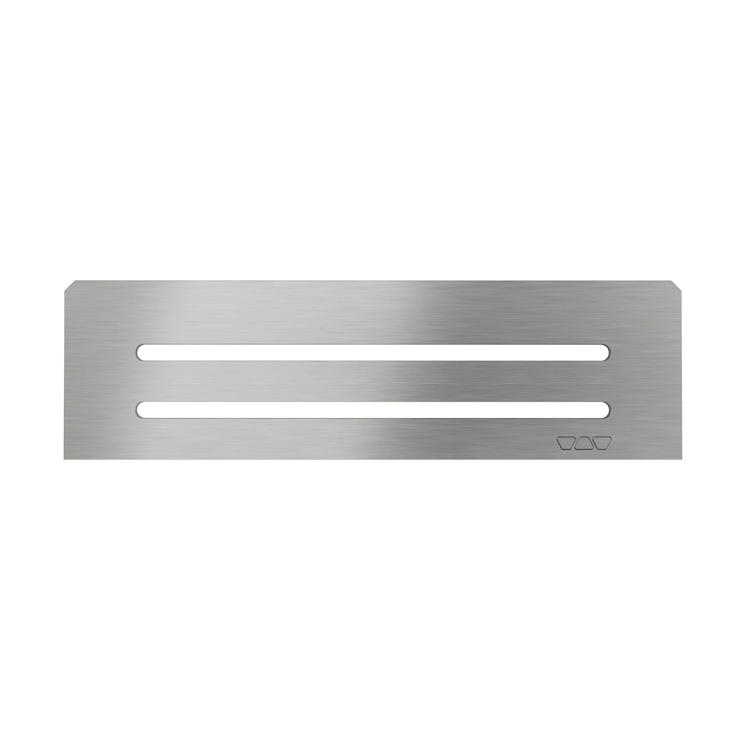 Schluter Shelf Rectangular Niche Wave Brush Stainless Steel Floor and
