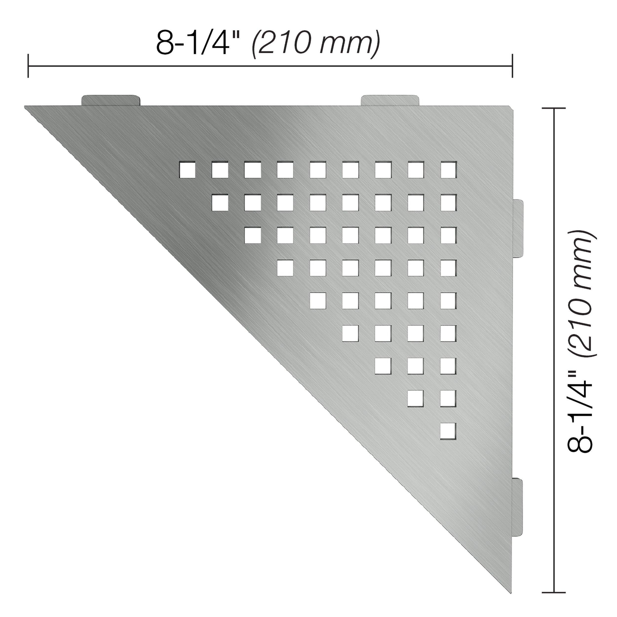 Schluter Shelf Triangular Square Corner Shelf