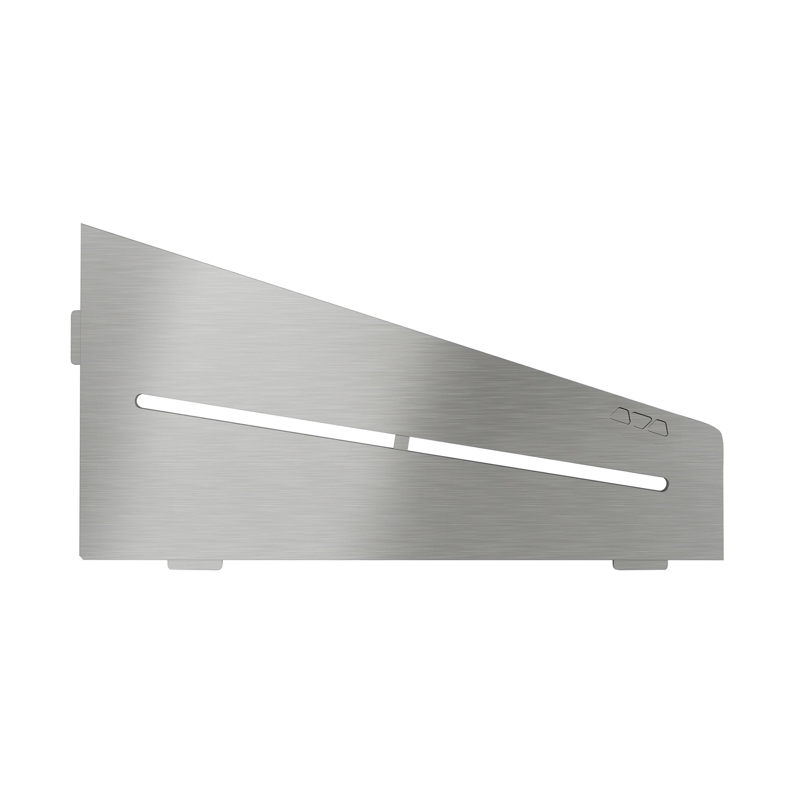 Schluter Shelf Quadrilateral Corner Pure Brush Stainless Steel