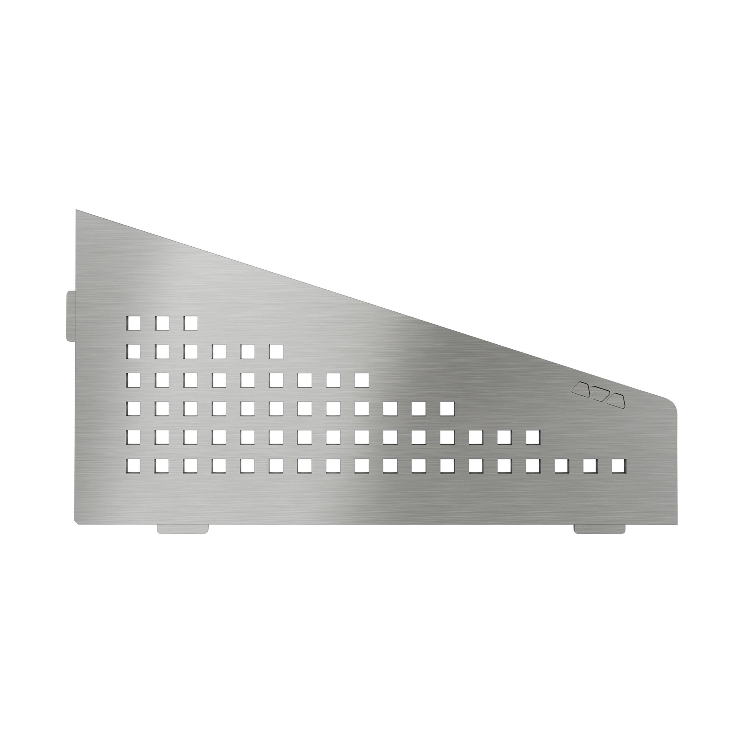 Schluter Shelf Quadrilateral Corner Square Brush Stainless Steel