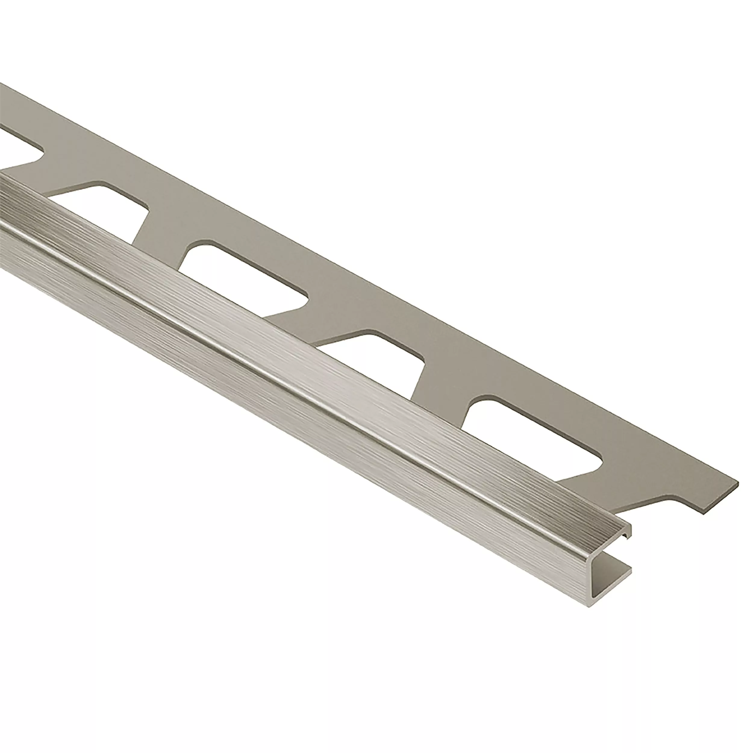 Schluter Quadec 5/16in. Aluminum Brush Nickel