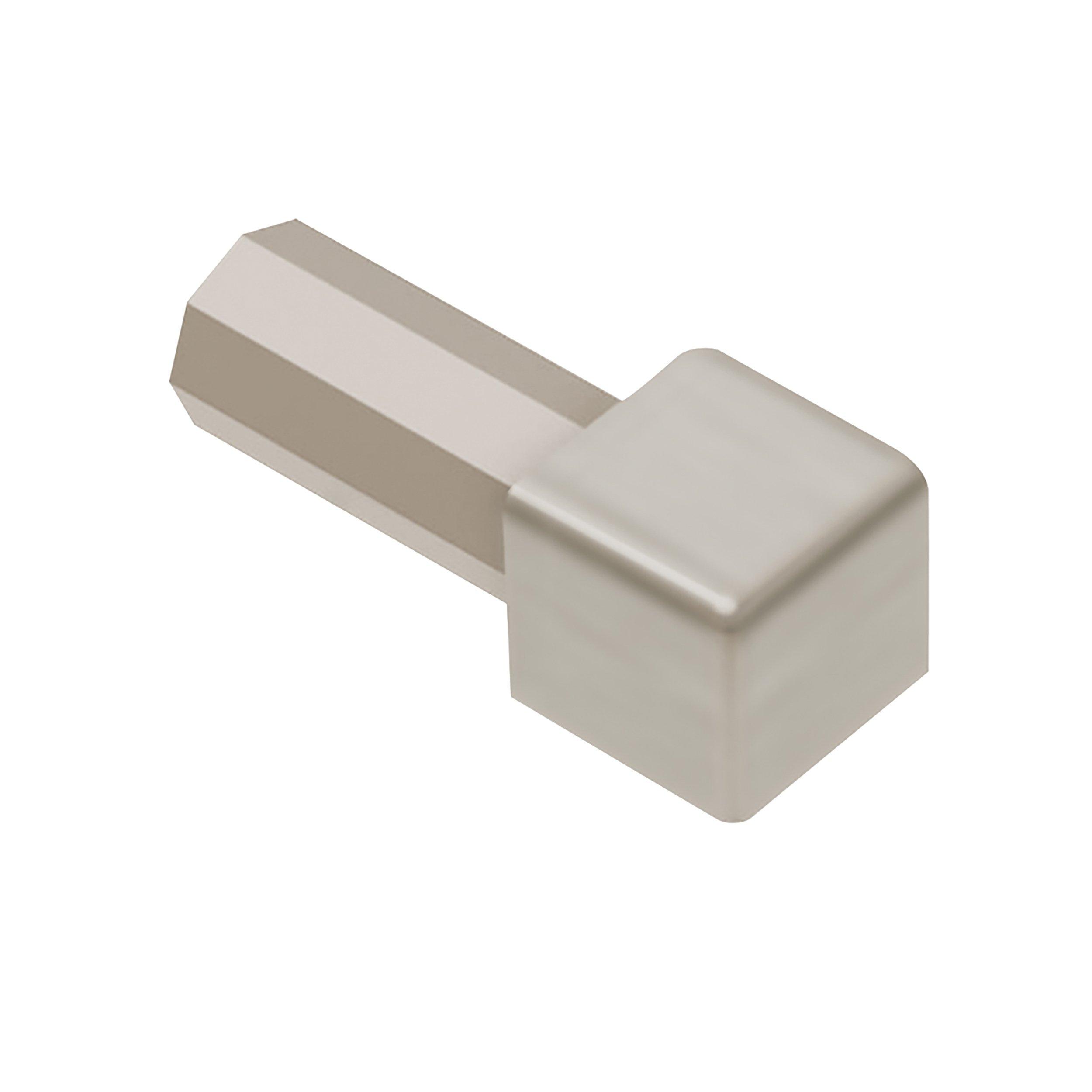 Schluter Quadec In/Out Corner 3/8in. Aluminum Brush Nickel