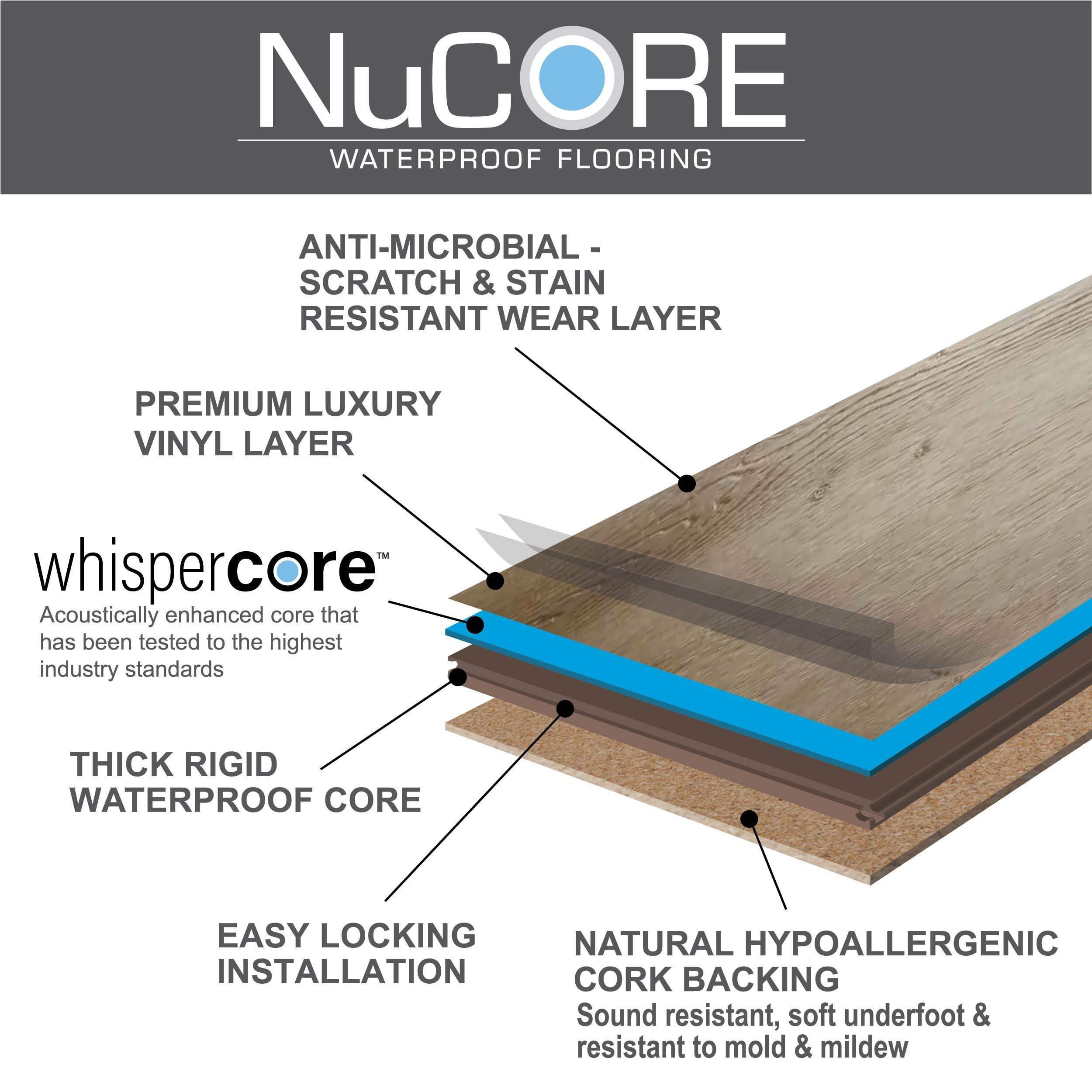 Pompano Pine Rigid Core Luxury Vinyl Plank - Cork Back