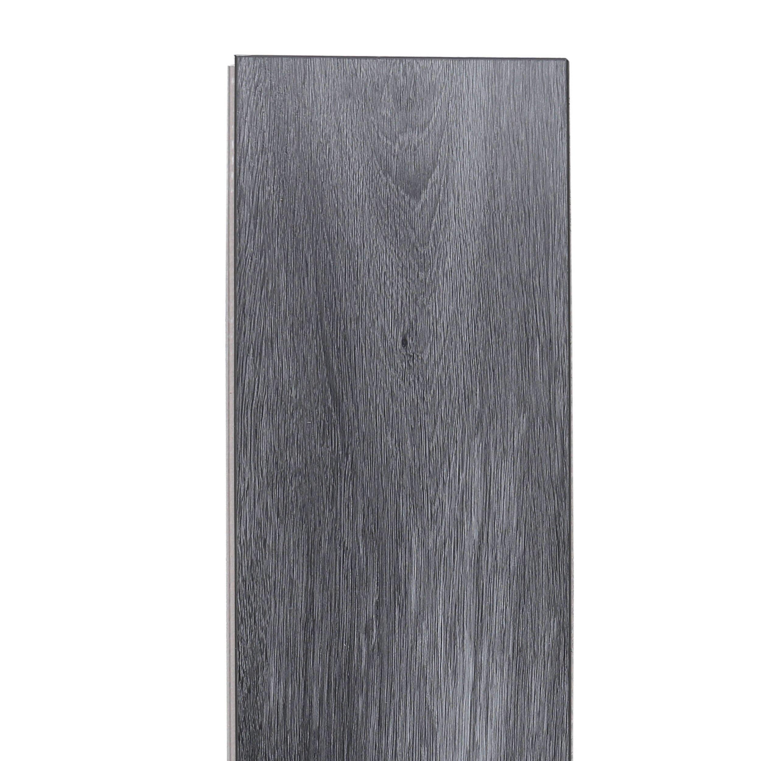 Luxury Vinyl Plank Flooring Dark Gray Rigid Core