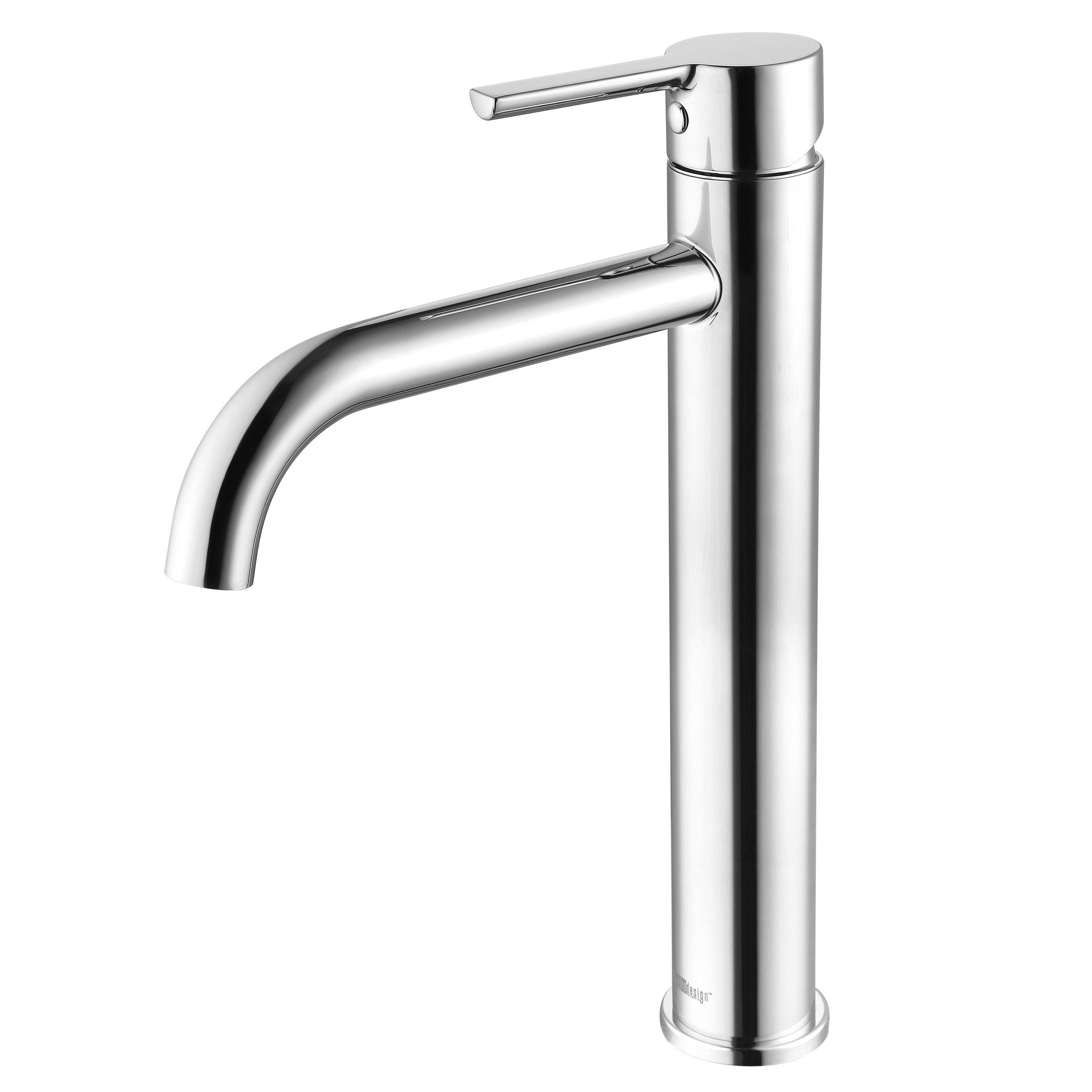 Rhiver Single Handle Chrome Vessel Bath Faucet