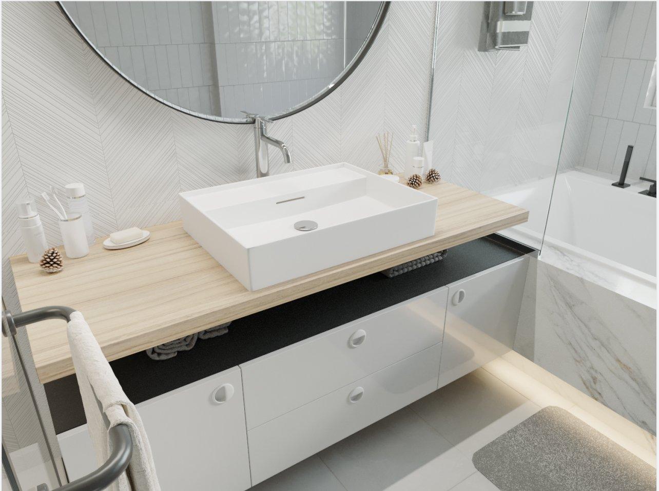 Rhiver Single Handle Chrome Vessel Bath Faucet