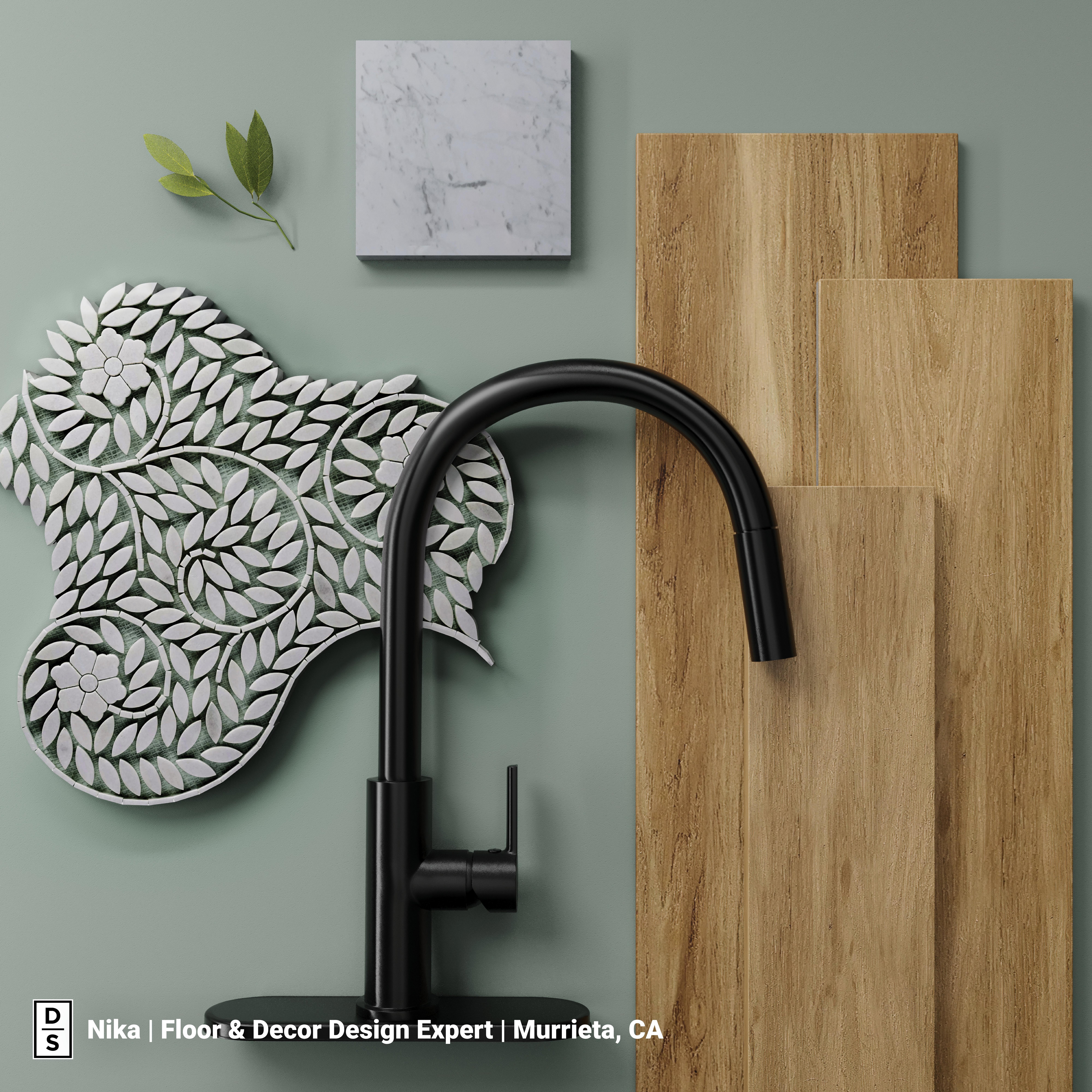 Thassos Camellia Marble Waterjet Mosaic