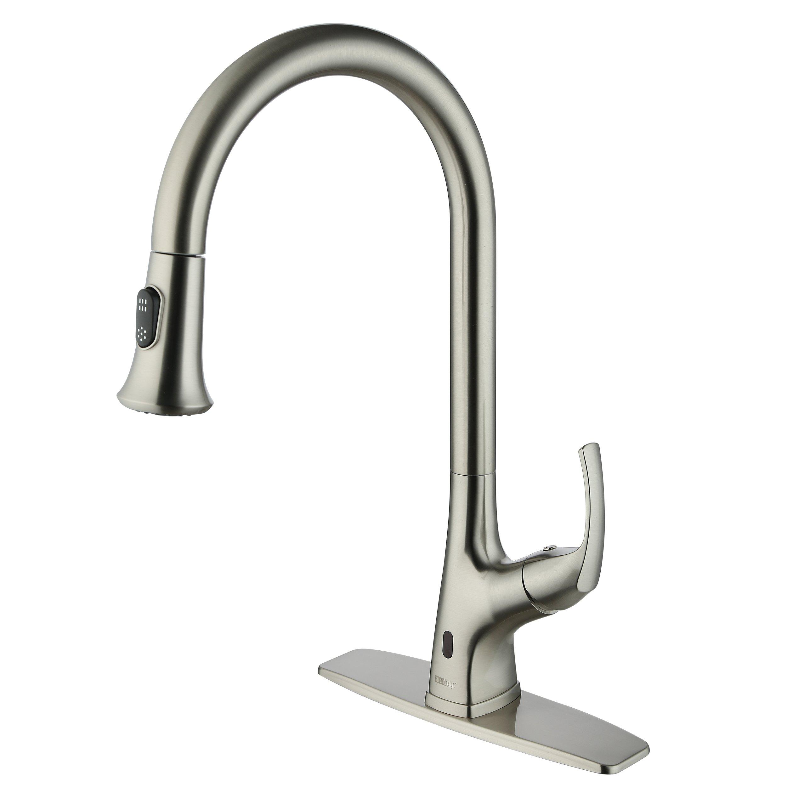 Jadyn Touchless Brushed Nickel Kitchen Faucet