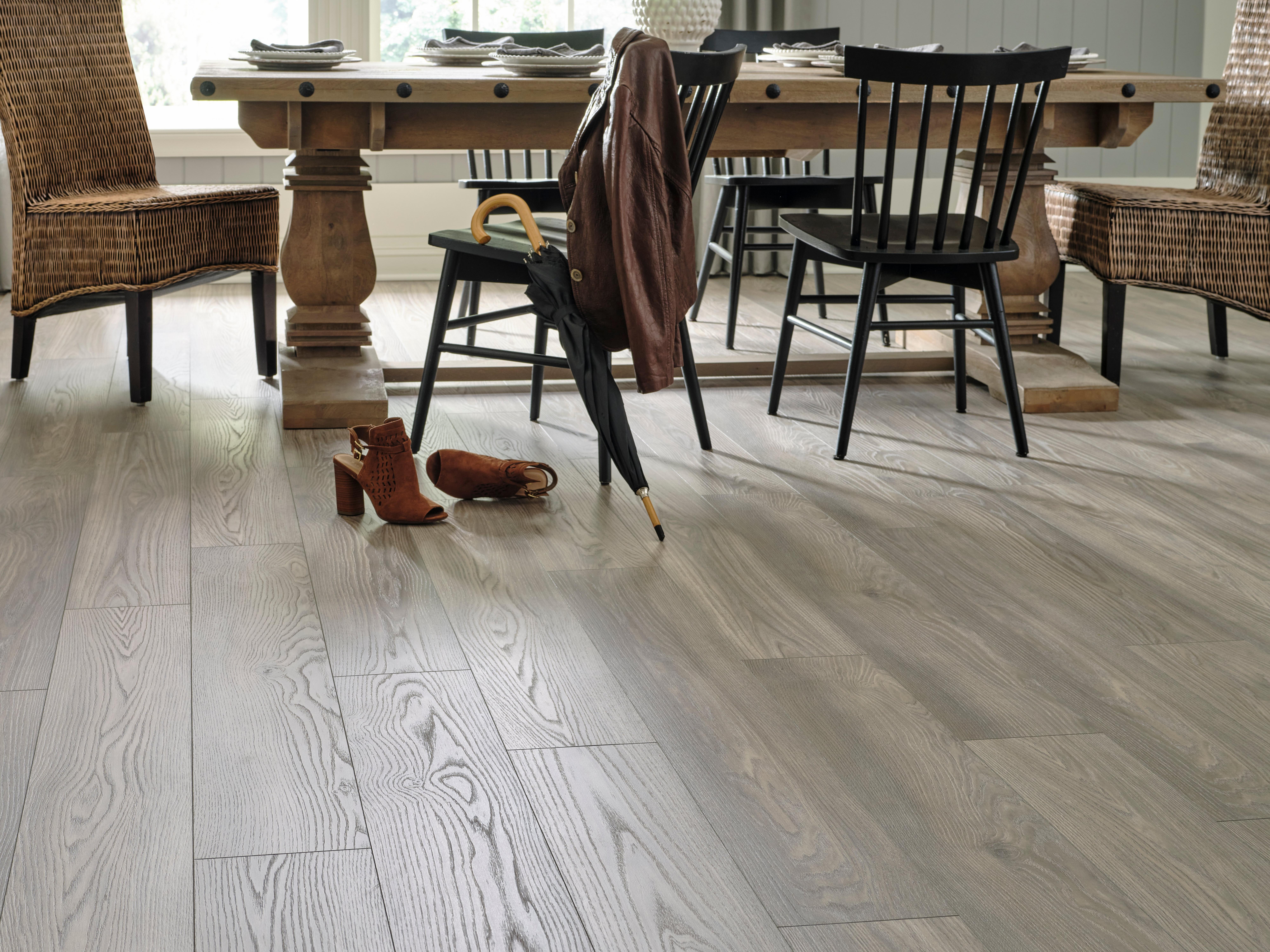 Charlestown Greige Water Resistant Laminate Floor and Decor