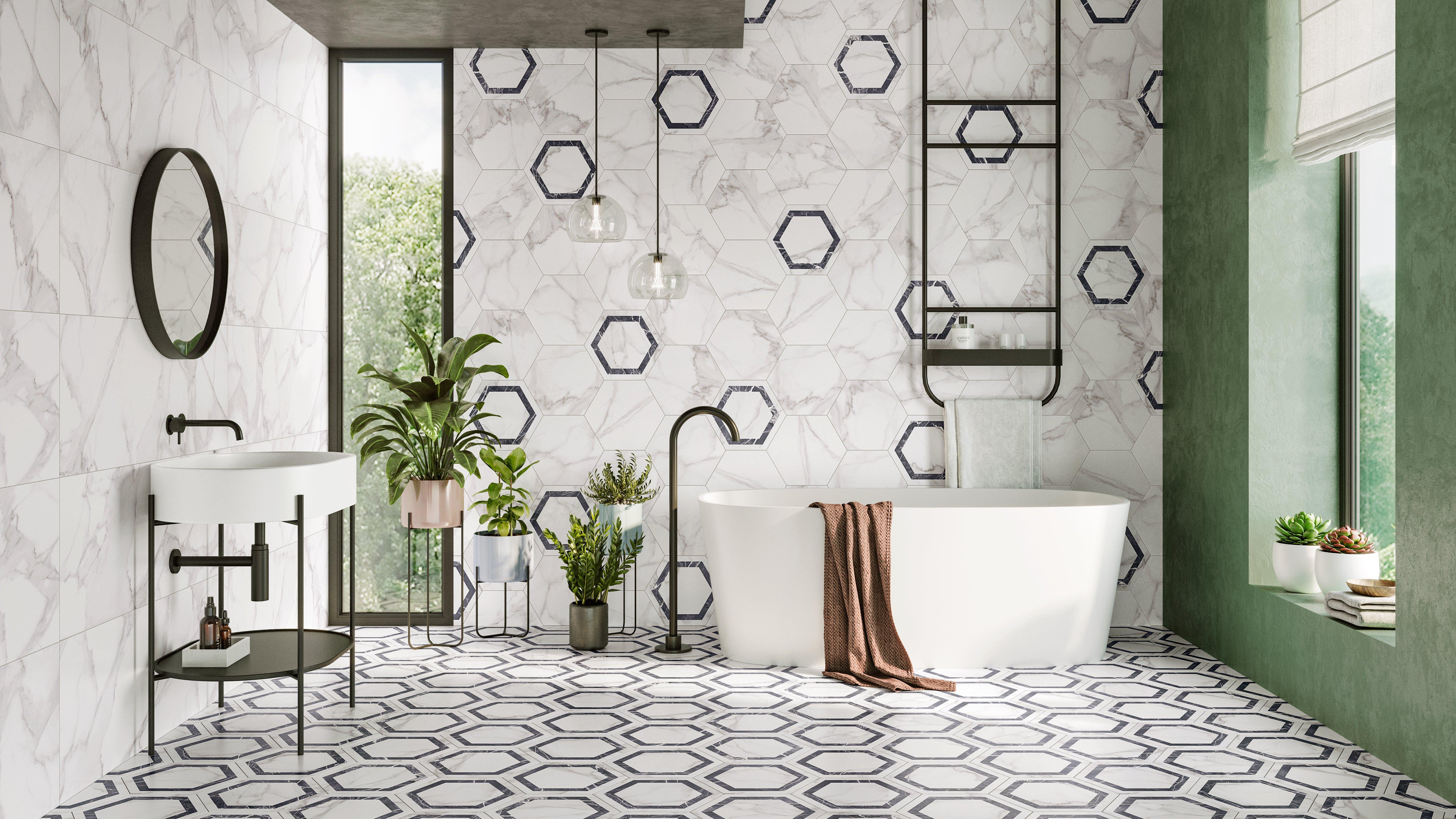 Arina Bianco Deco Porcelain Tile