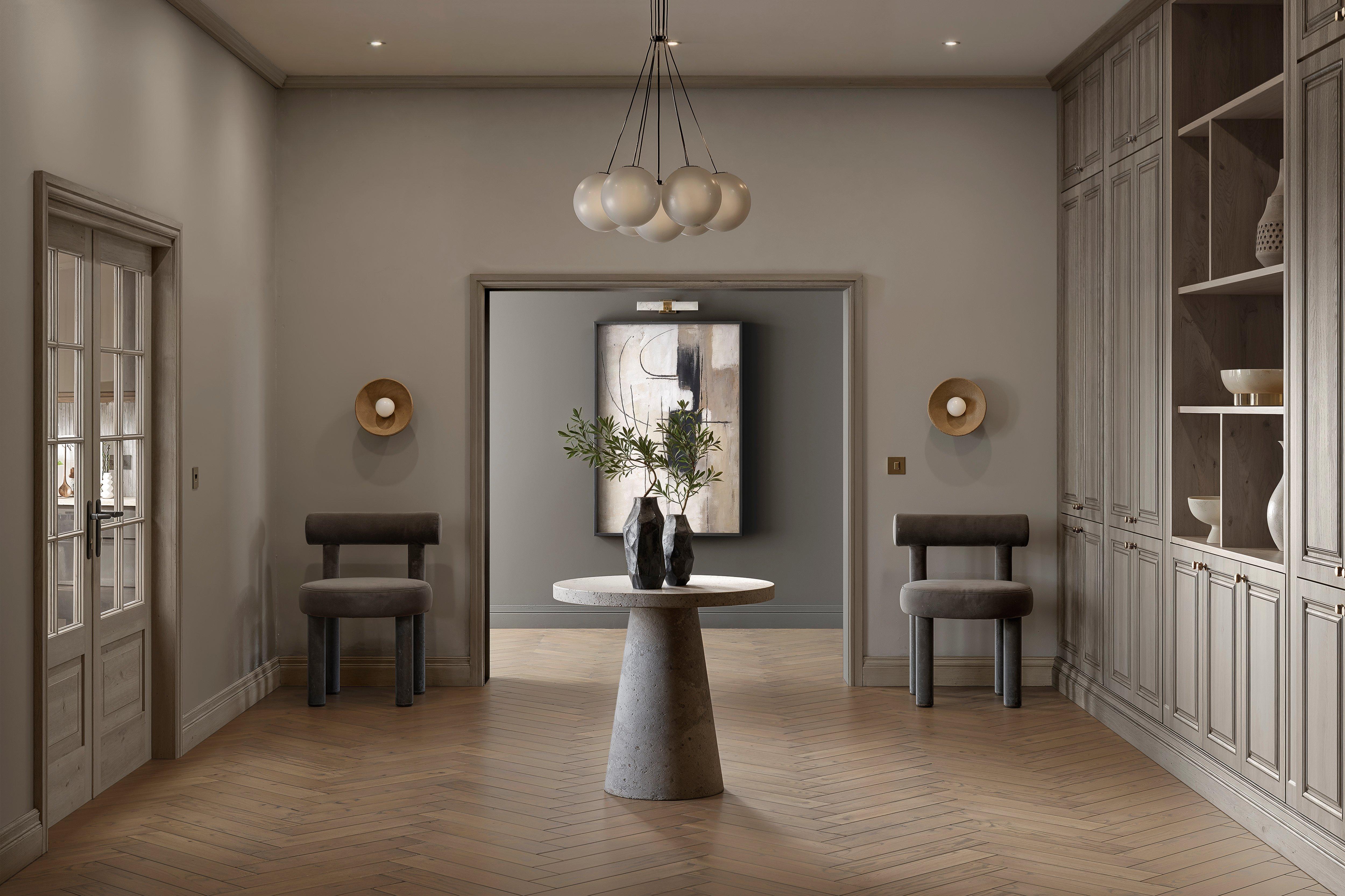 Zenia Ash Herringbone Wire Brushed Solid Hardwood