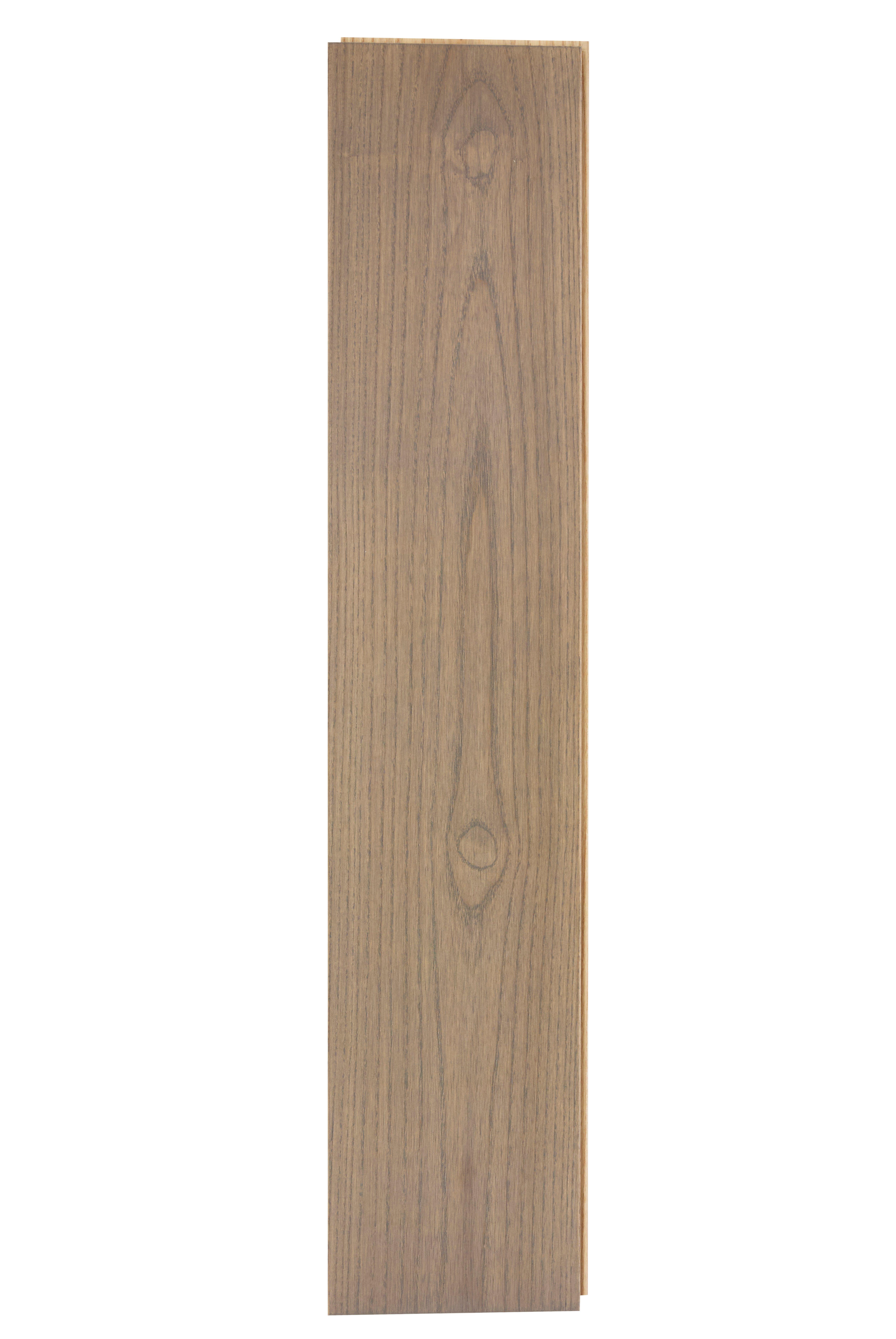 Zenia Ash Herringbone Wire Brushed Solid Hardwood