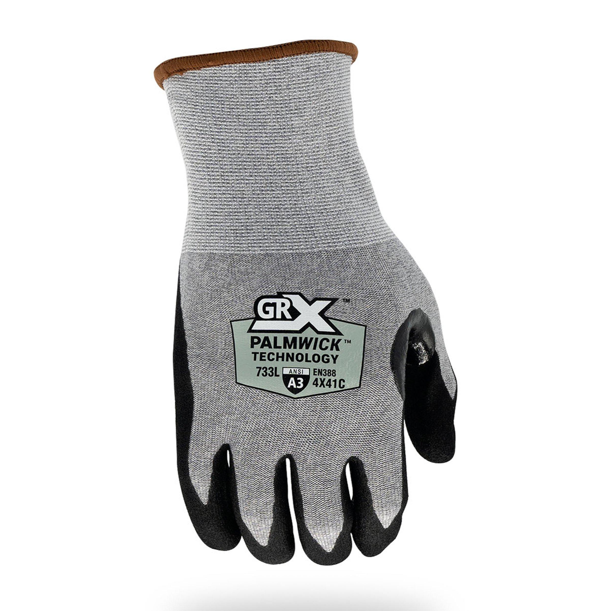 GRX CUT733 PalmWick Nitrile Gloves - Large