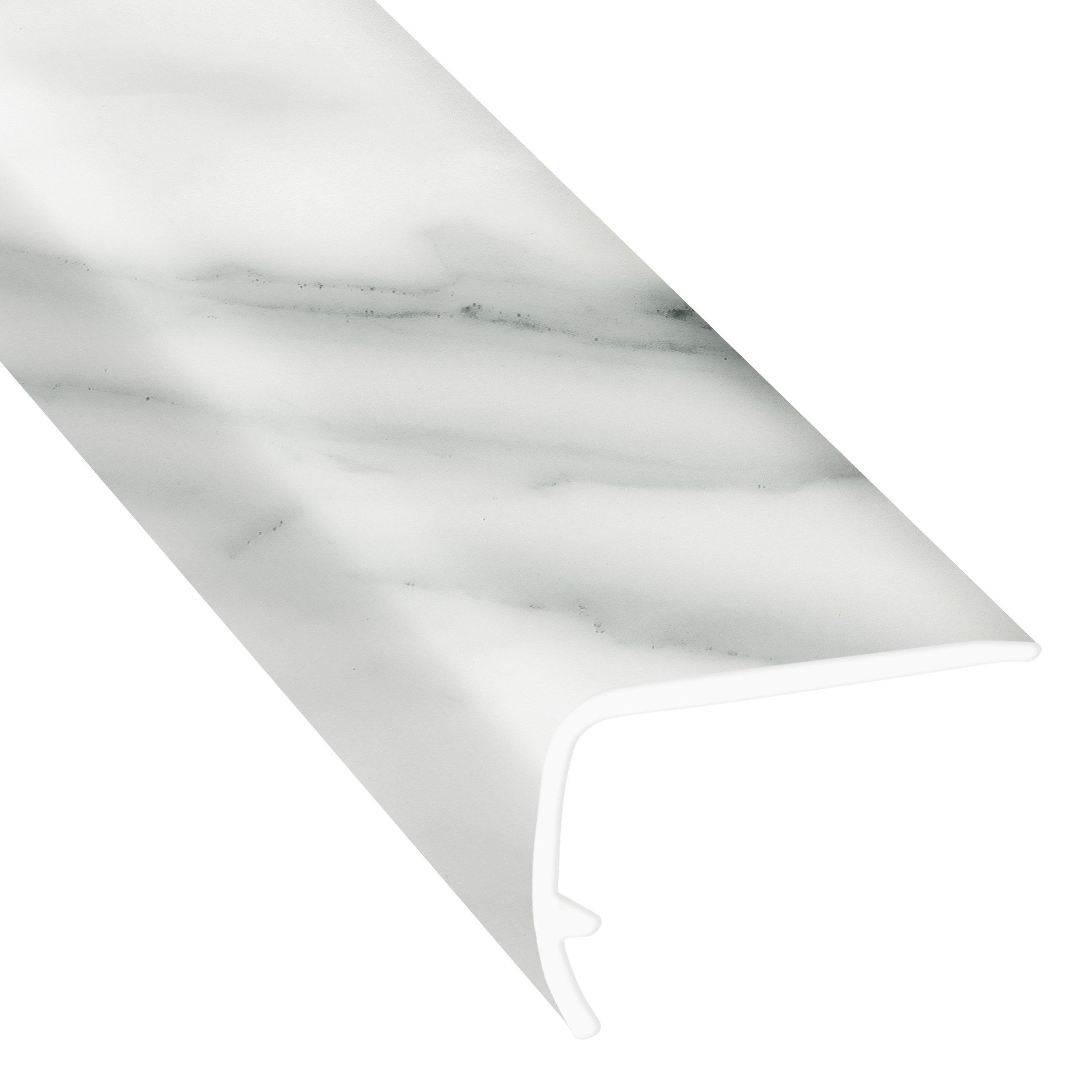 Strada Marble Tile 94in. Vinyl Overlapping Stair Nose