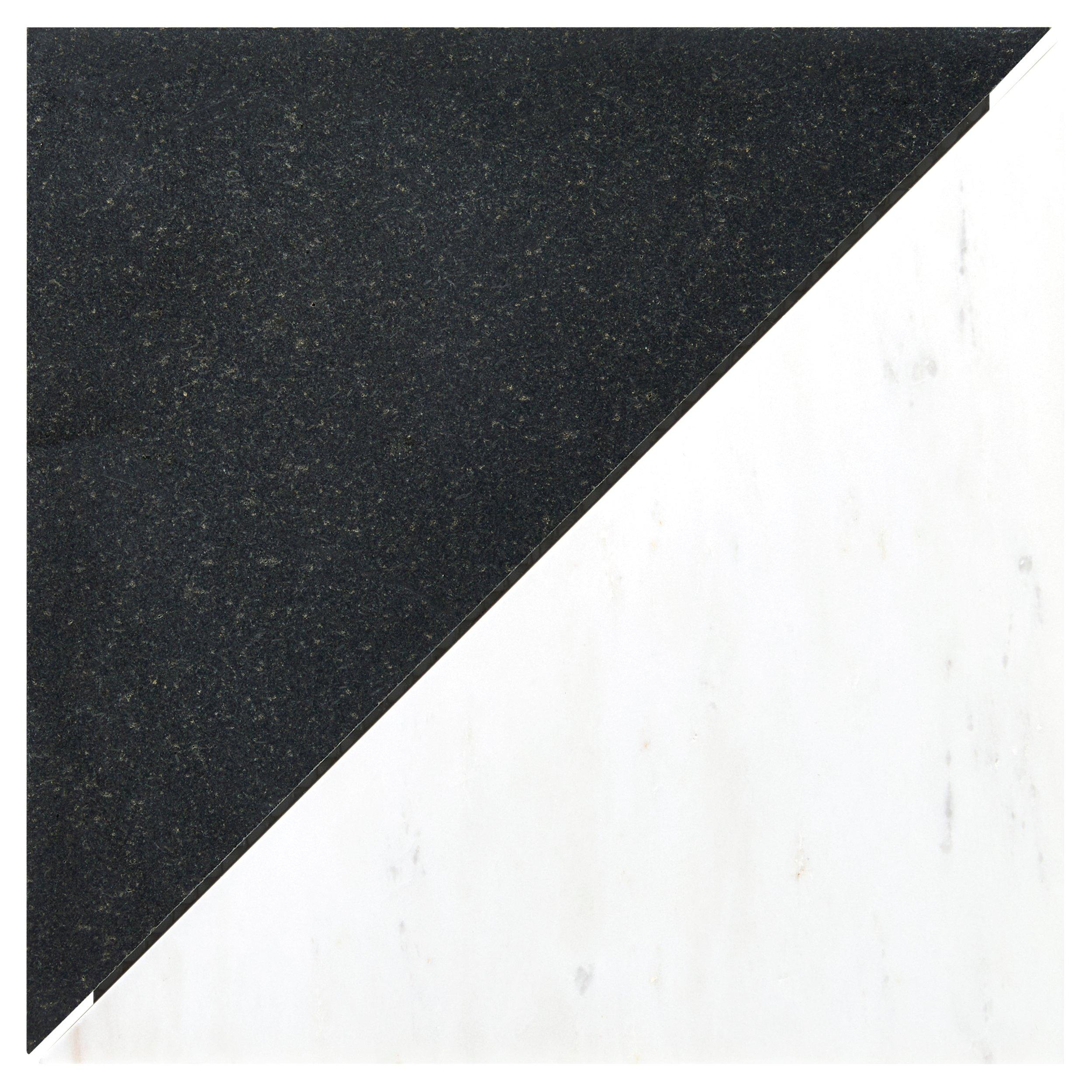Basalt and Dolomite Split Square Honed Marble Tile
