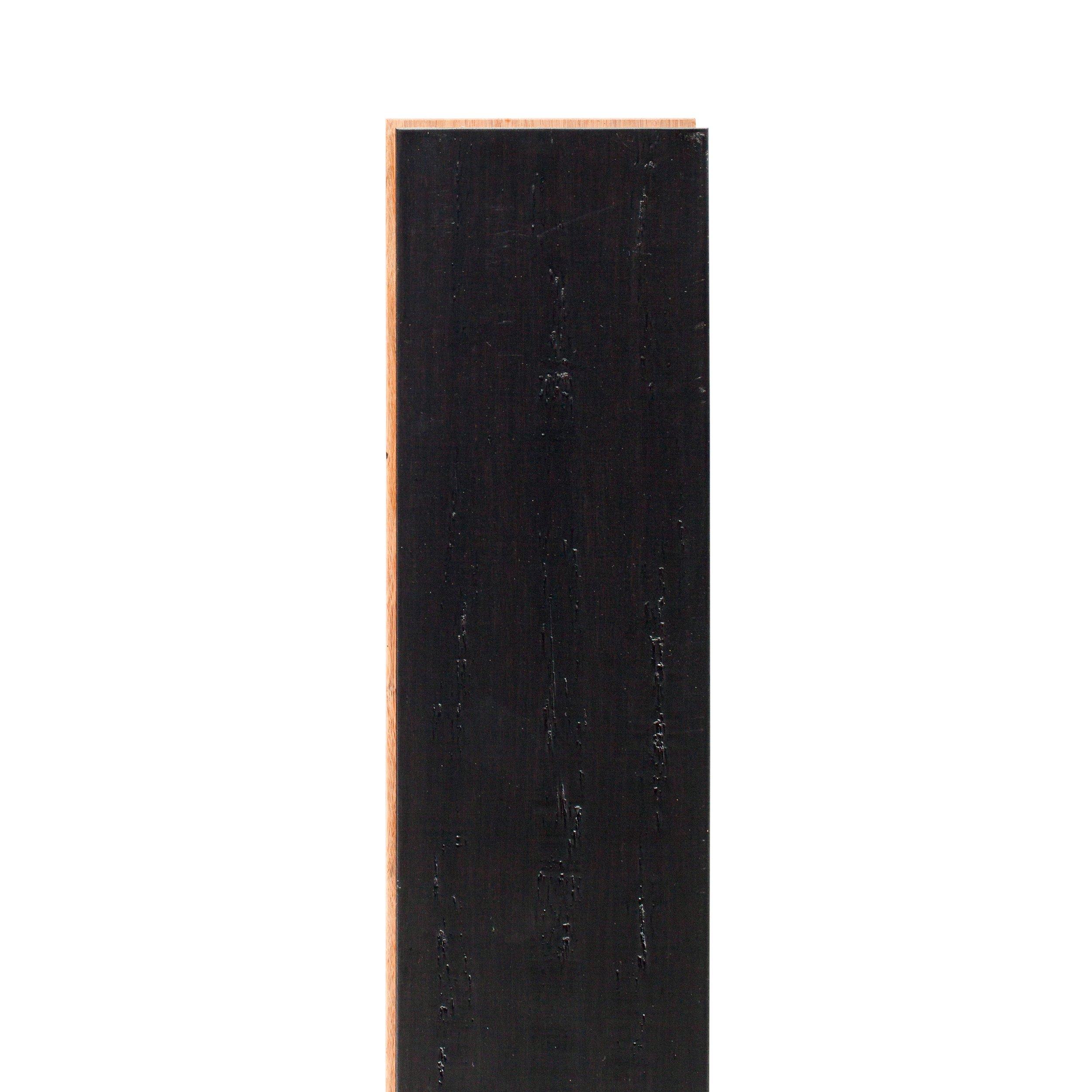 Eco Forest | Premium Carbonized Solid Bamboo, 5/8 x 3 3/4 inch, Blonde - Floor & Decor